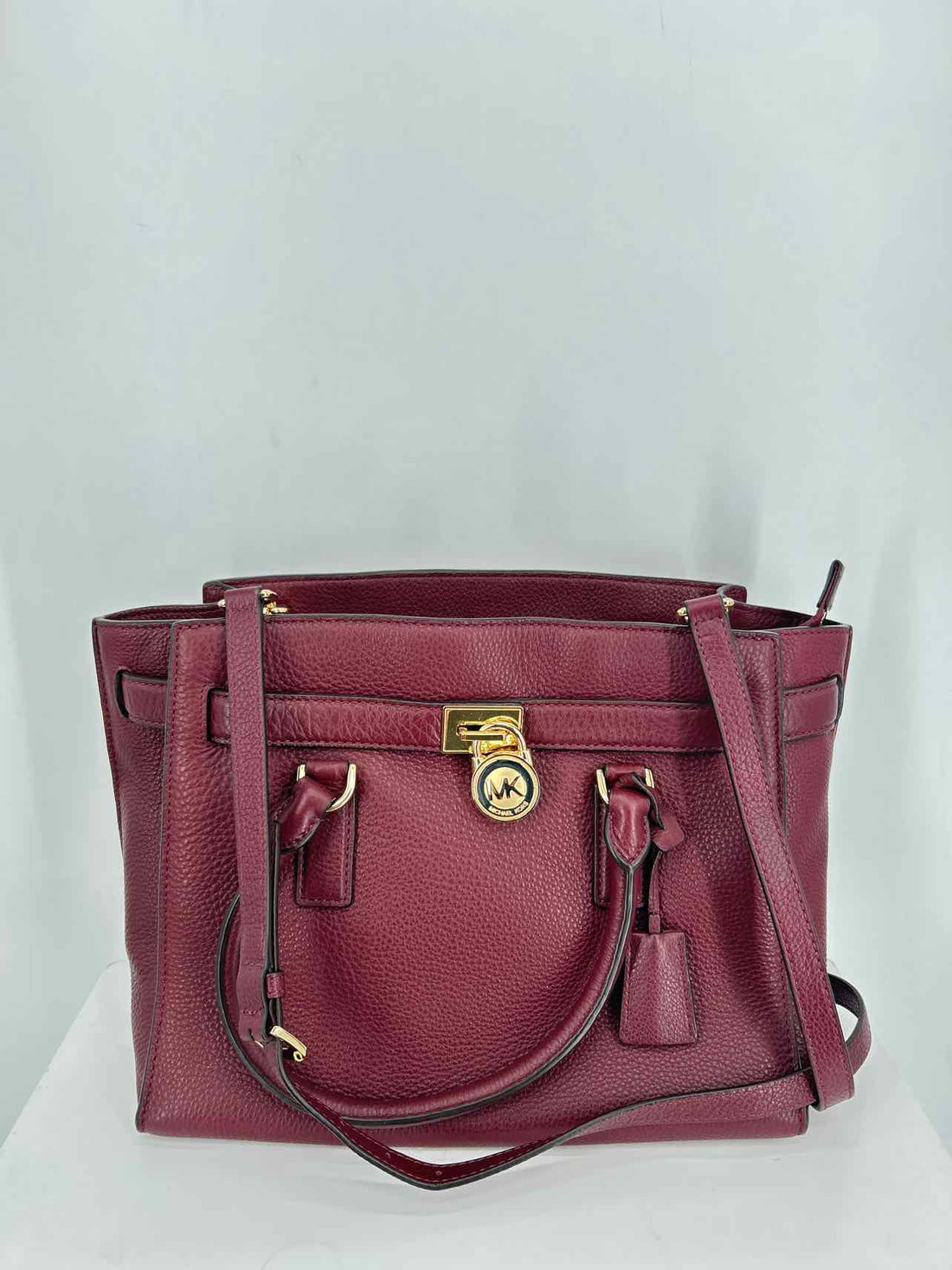 Michael Kors Merlot Pebbled Leather NWT Satchel