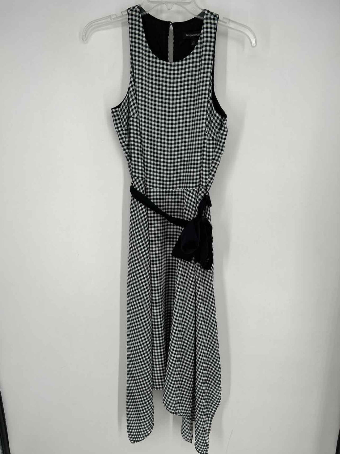 Banana Republic Size 4 White & black gingham NWT Dress