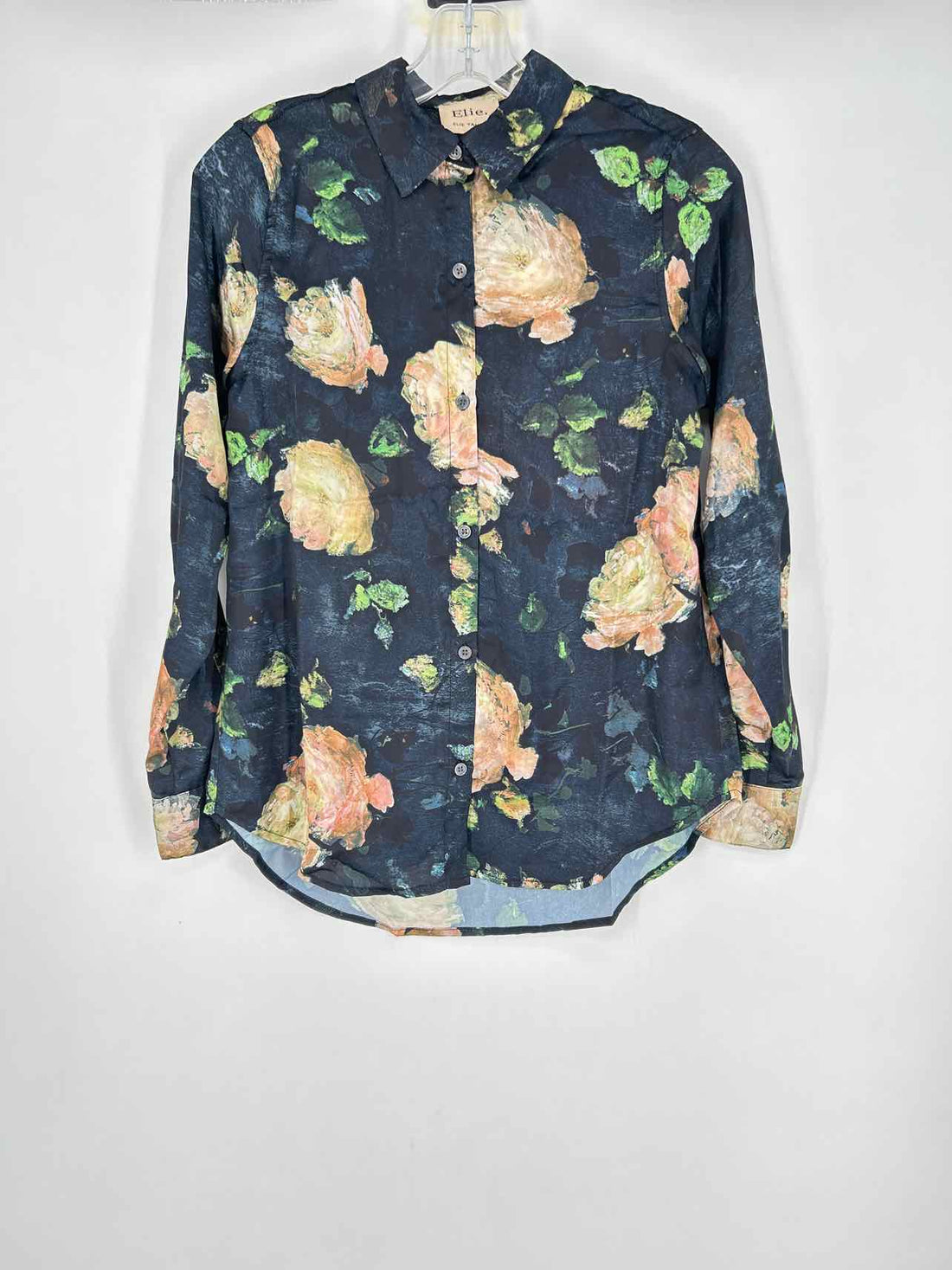 Elie Elie Tahari Size XS Black Print NWT Long Sleeve