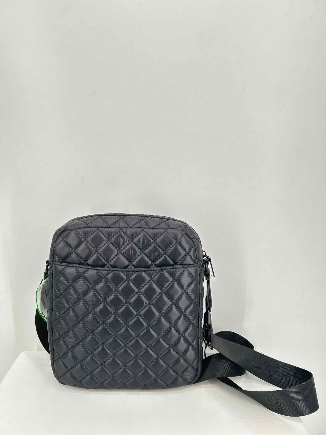 Max Studio Black Quilted Nylon Excellent Condition Crossbody