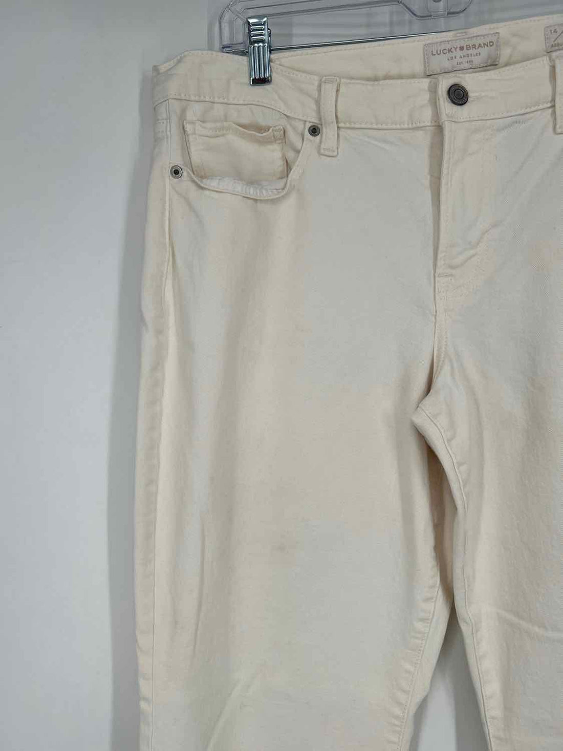 Lucky Brand Size 14 Off White Jeans