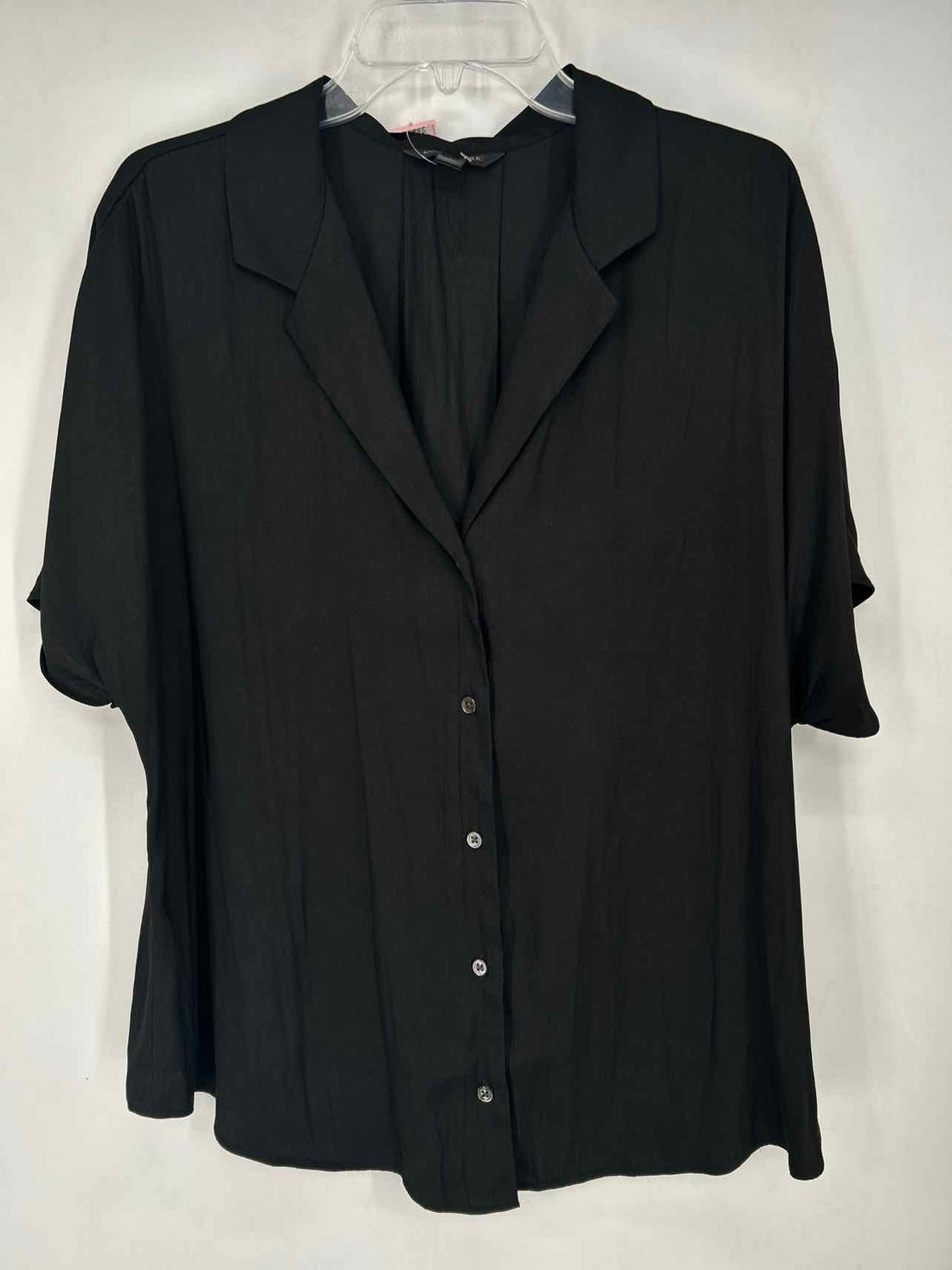 Banana Republic Size L Tall Black Short Sleeve