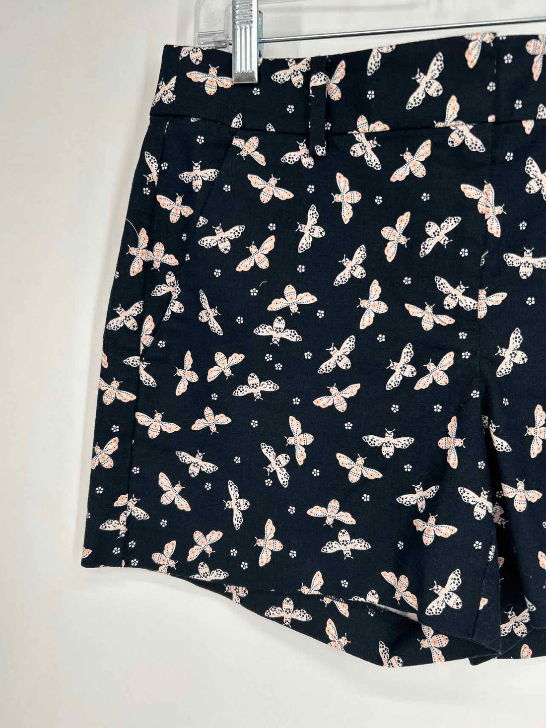 Loft Size 0 Navy & Pink Print Shorts