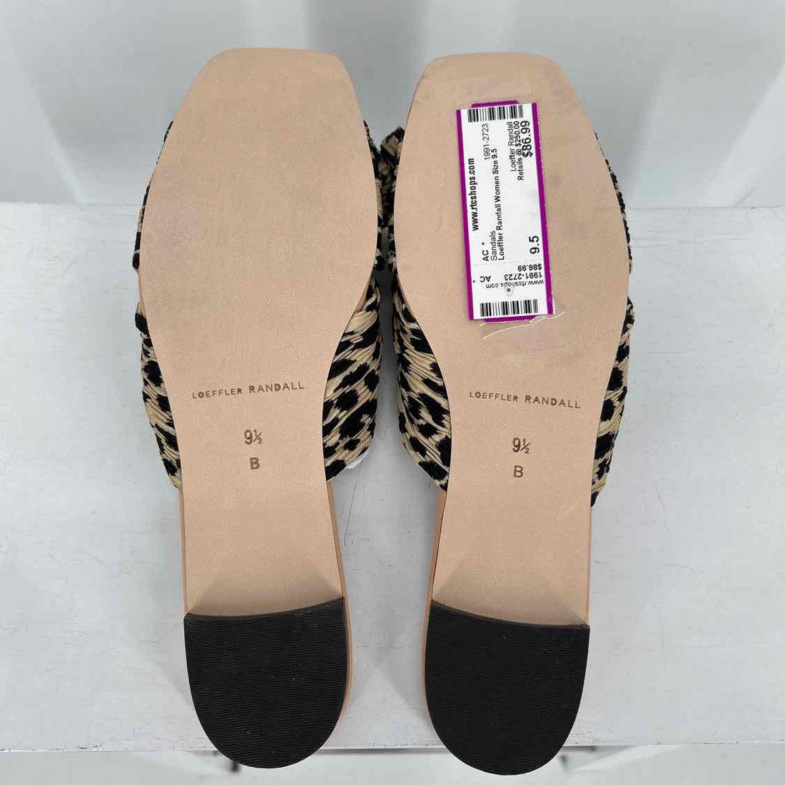 Loeffler Randall Women Size 9.5 Leopard New Sandals