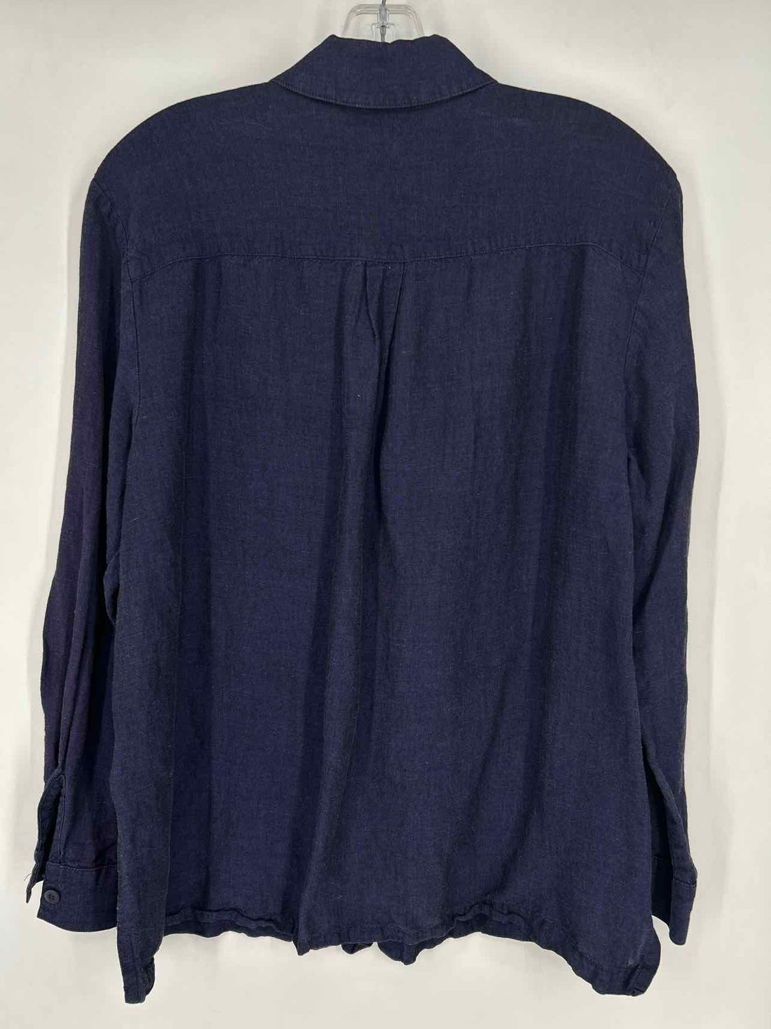 Eileen Fisher Size L Purple Linen Blend Long Sleeve