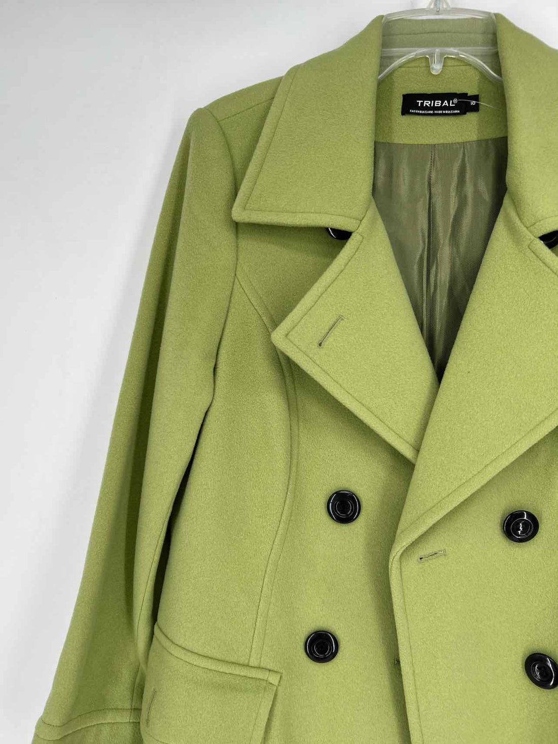 Tribal Size 10 Light Green Coat