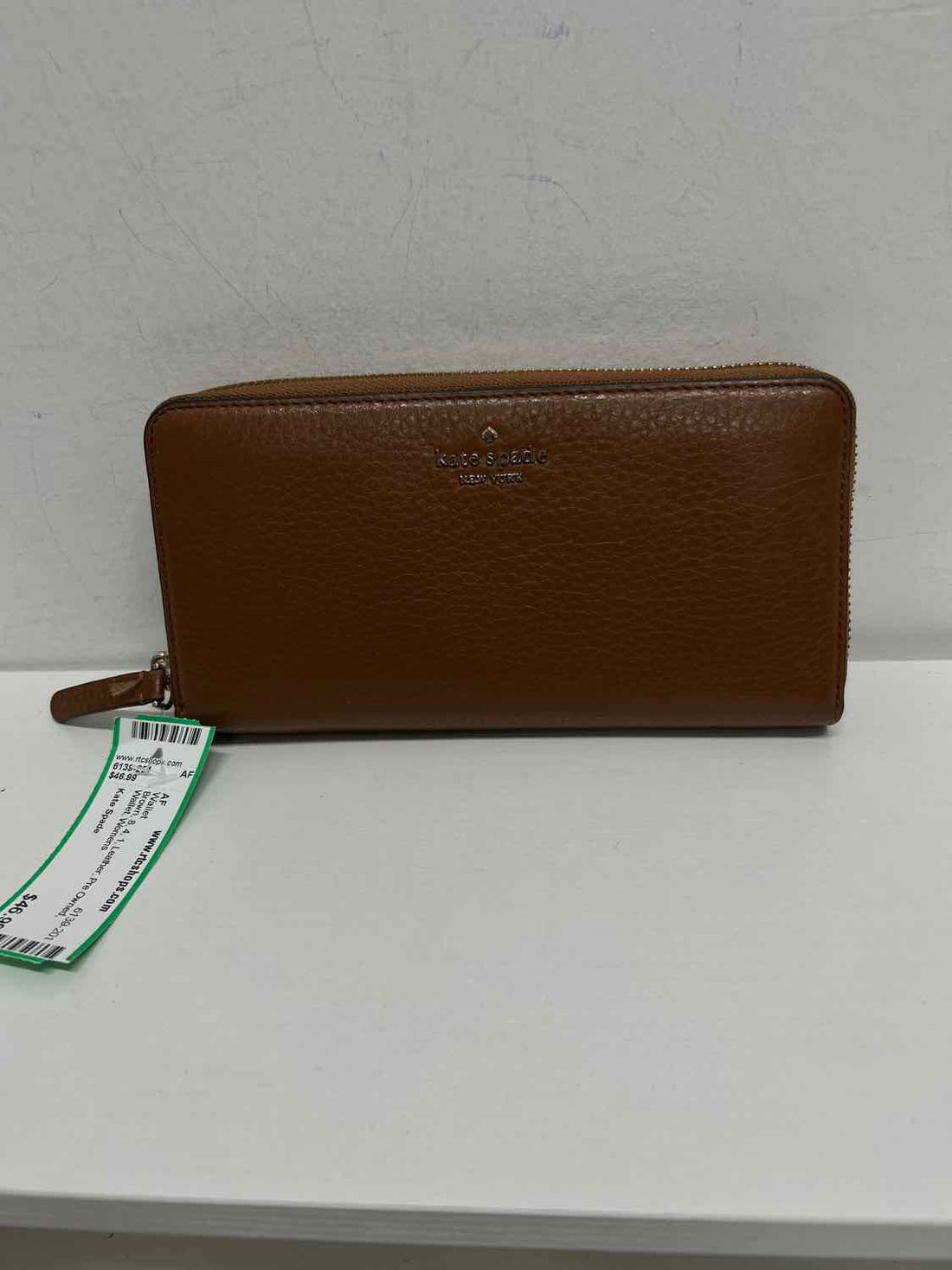 Kate Spade Brown Leather Pre Owned Wallet