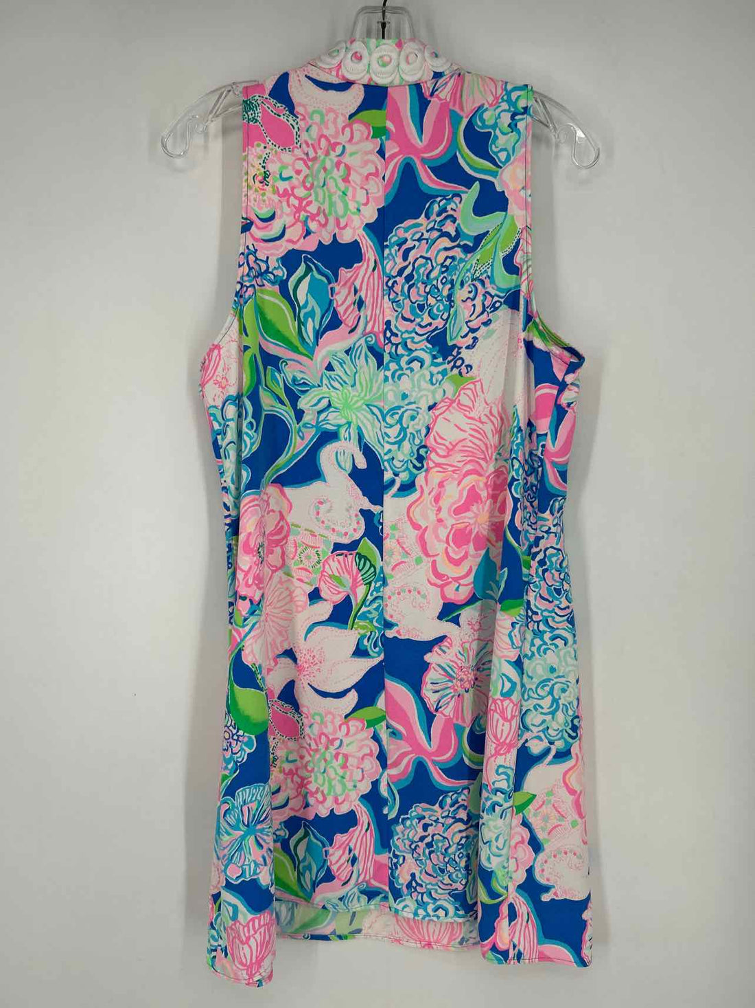 Lilly Pulitzer 10 Blue & Pink Floral Sleeveless Lilly Pulitzer Dress