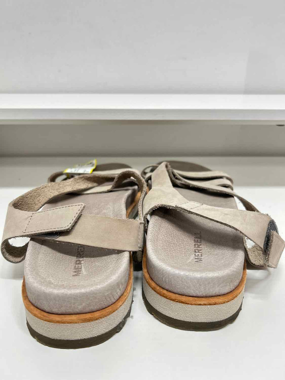 Merrell Women Size 9 Light Gray Leather Sandals
