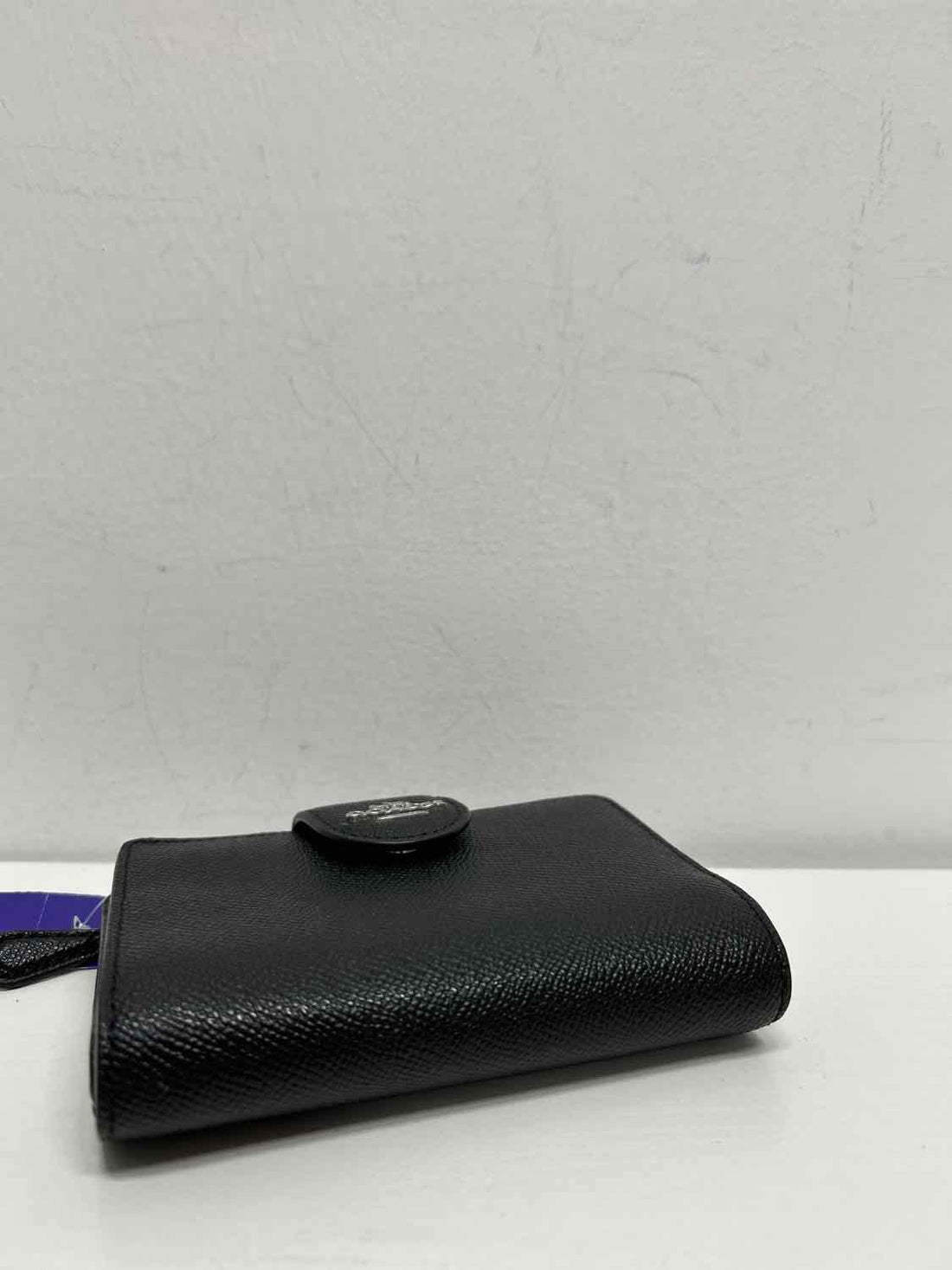 Coach Black Pebbled Leather Excellent Condition Wallet