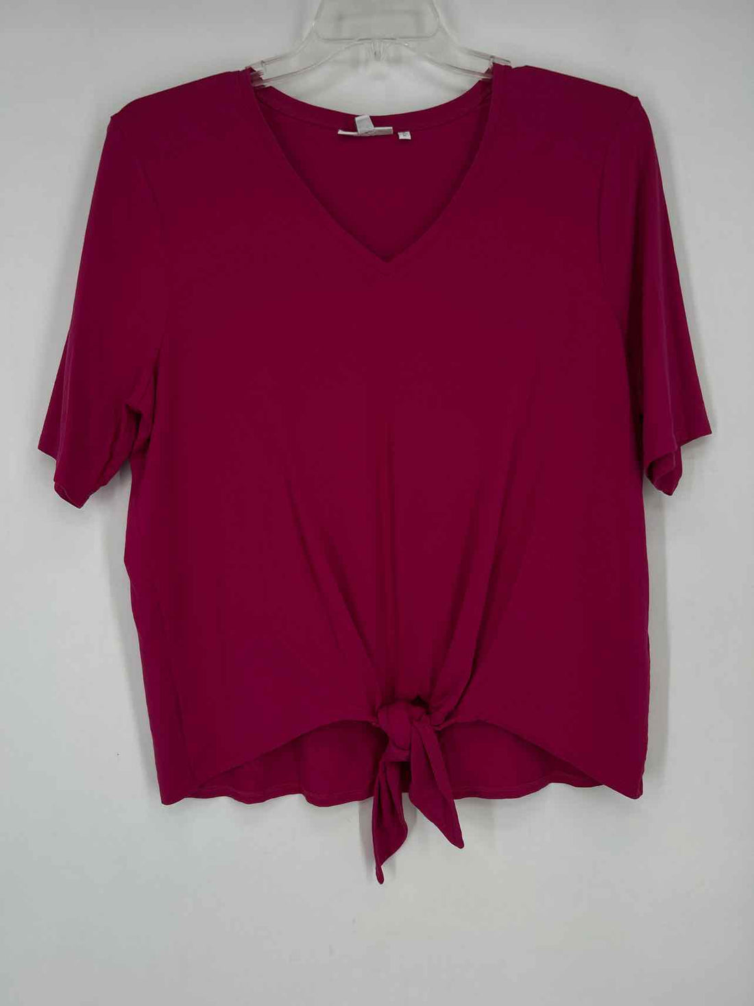 Chicos Size 3 (XL) Fuschia Short Sleeve