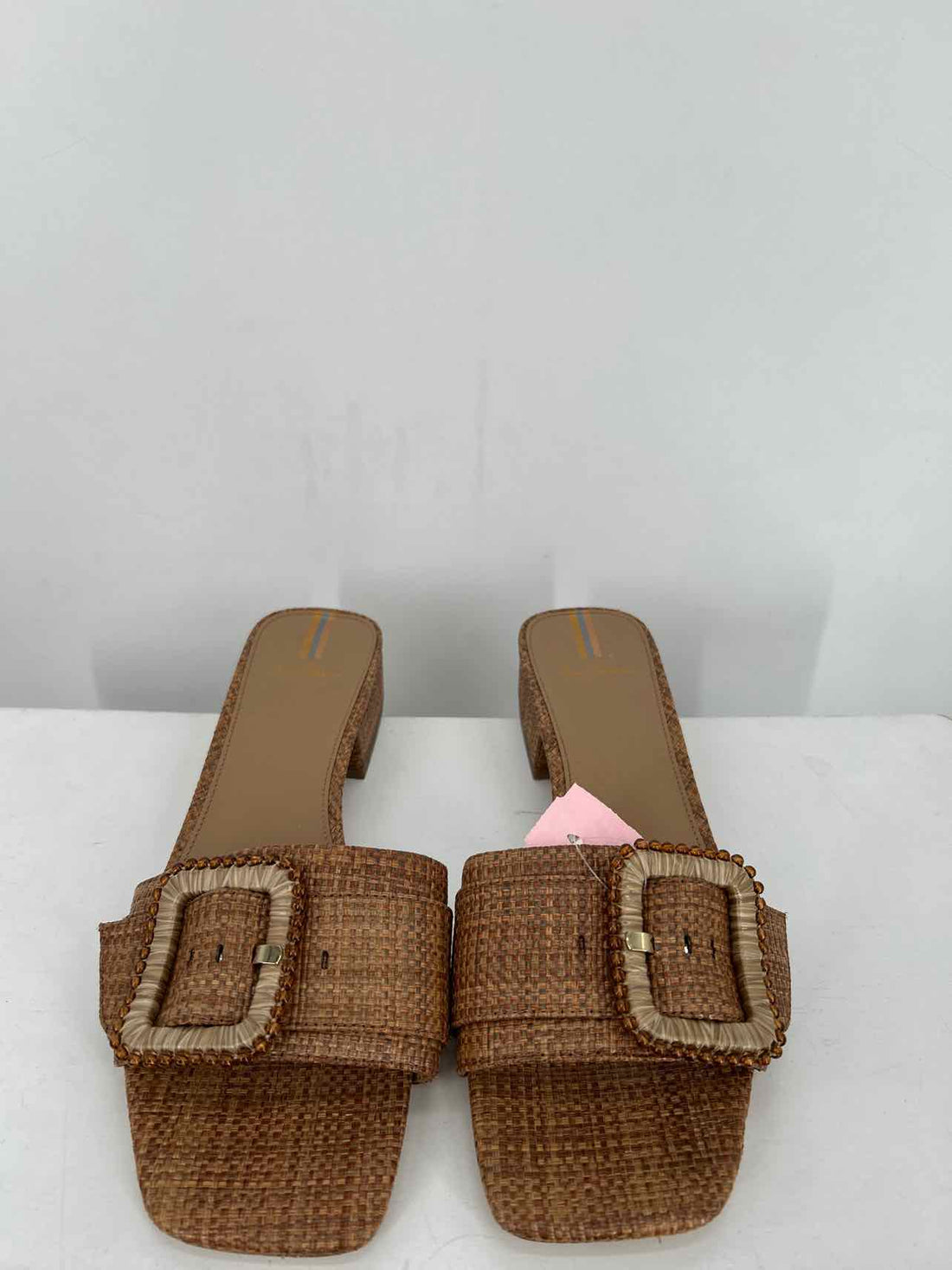 Sam Edelman Women Size 8.5 Brown Raffia Sandals