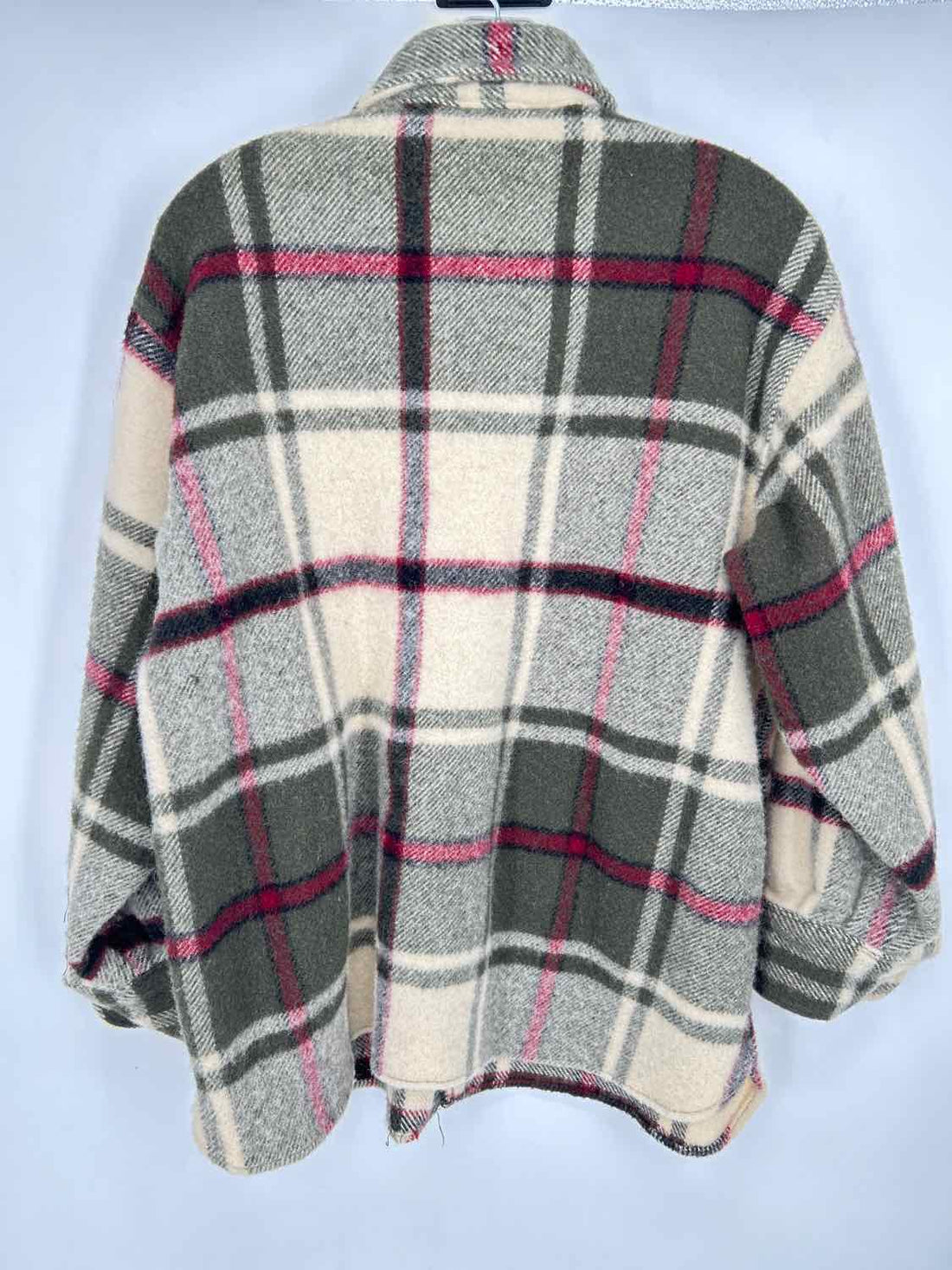 Towncraft Size XL Green & Cream Plaid Shacket
