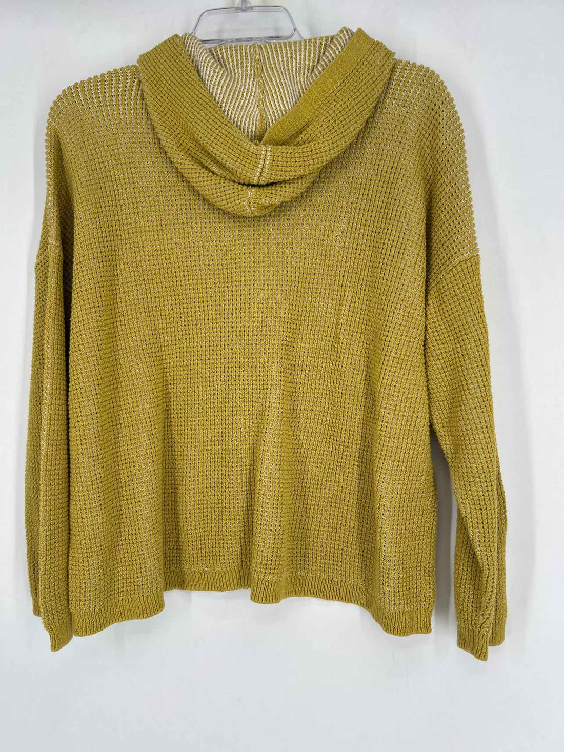 Eileen Fisher Size M Yellow Green Hoodie