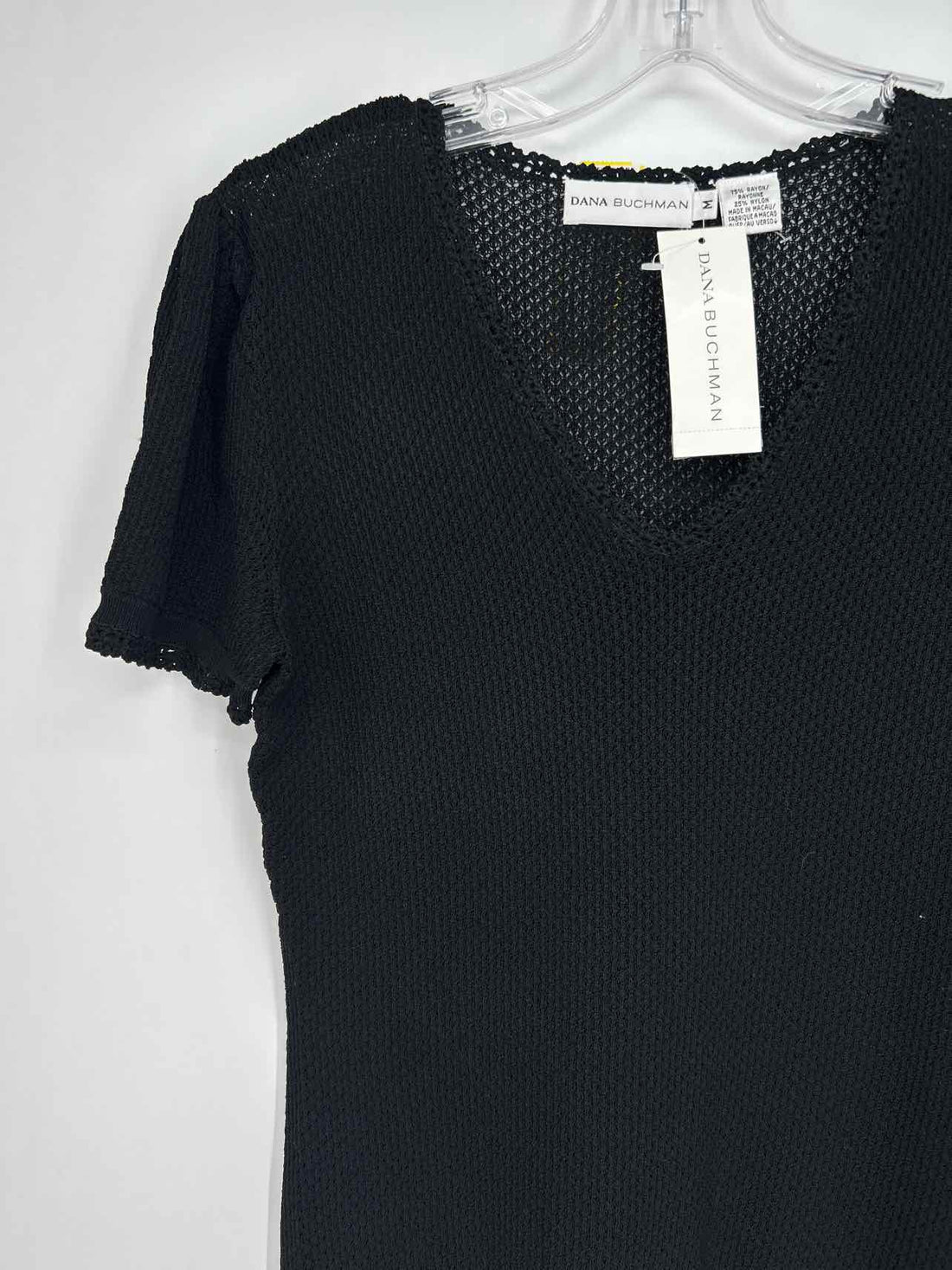 Dana Buchman Size M Black NWT Short Sleeve