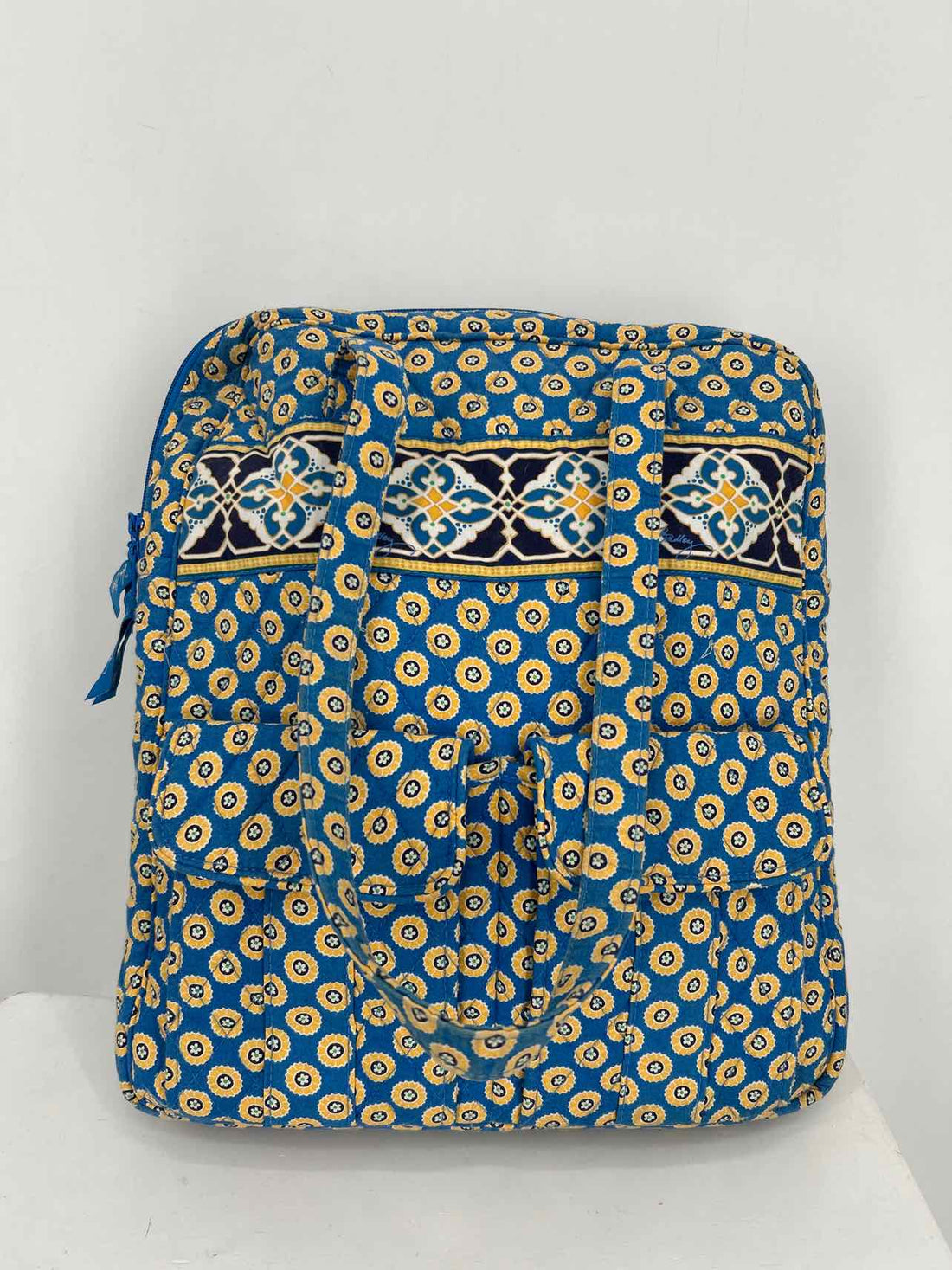 Vera Bradley Blue Print Cotton Pre Owned Tote