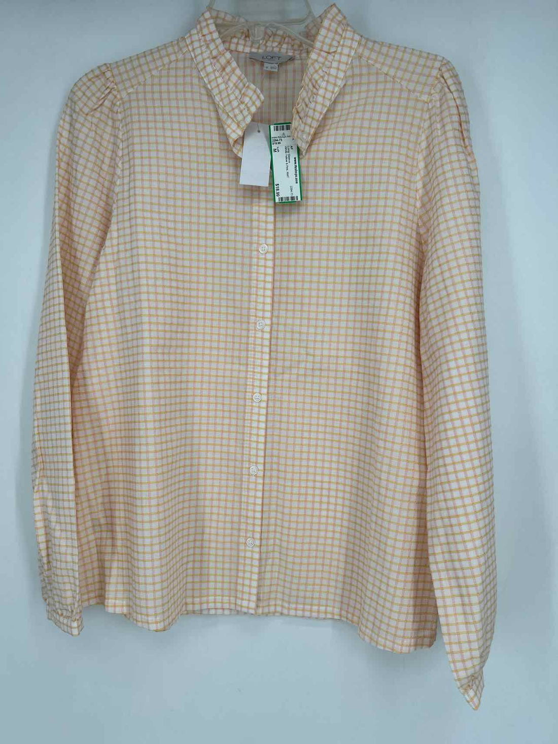 Loft Size M White Yellow & Pink NWT Long Sleeve