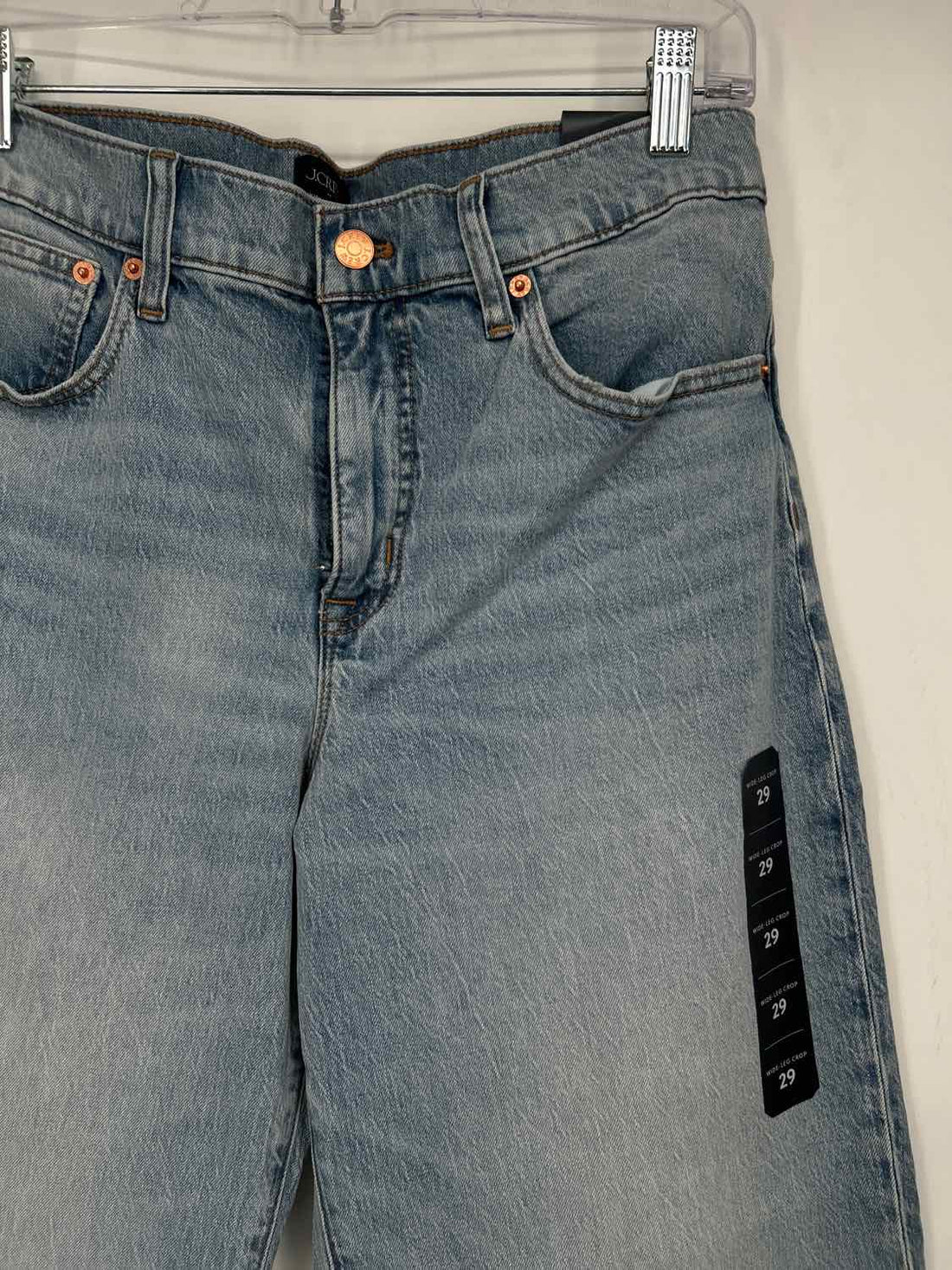 J CrewWide leg crop NWT Size 29 Medium Wash Denim Jeans