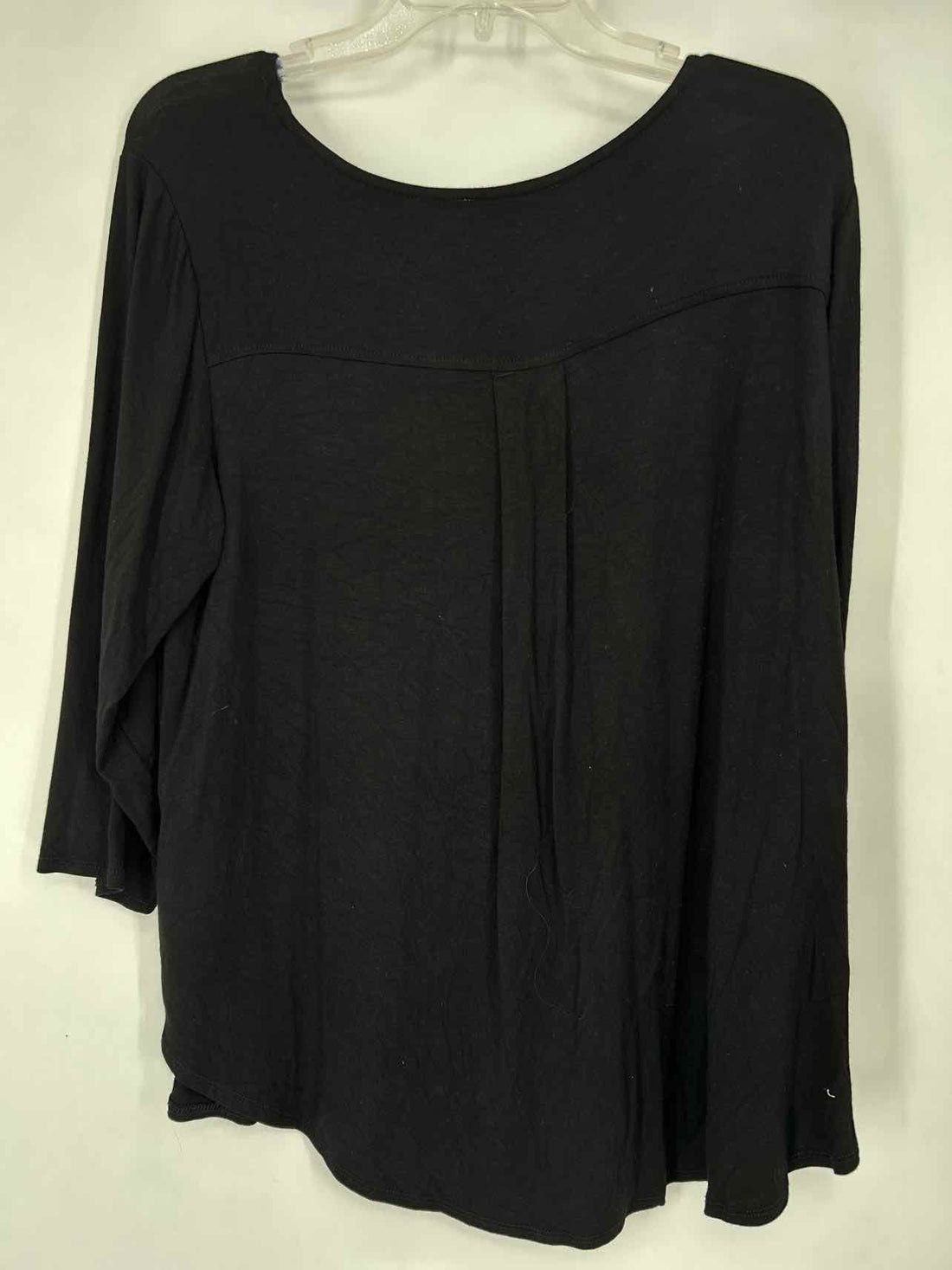 Philosophy Size 1X Black Long Sleeve Top/Blouse
