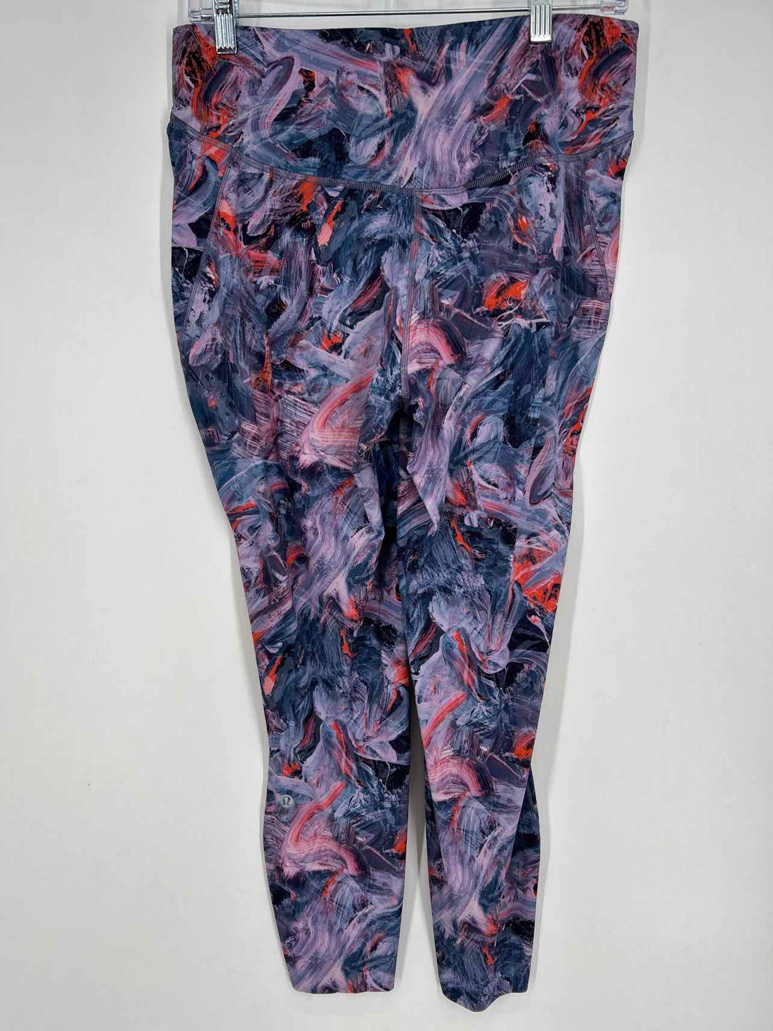 Lululemon Size 12 Blue & Purple Print Active Leggings