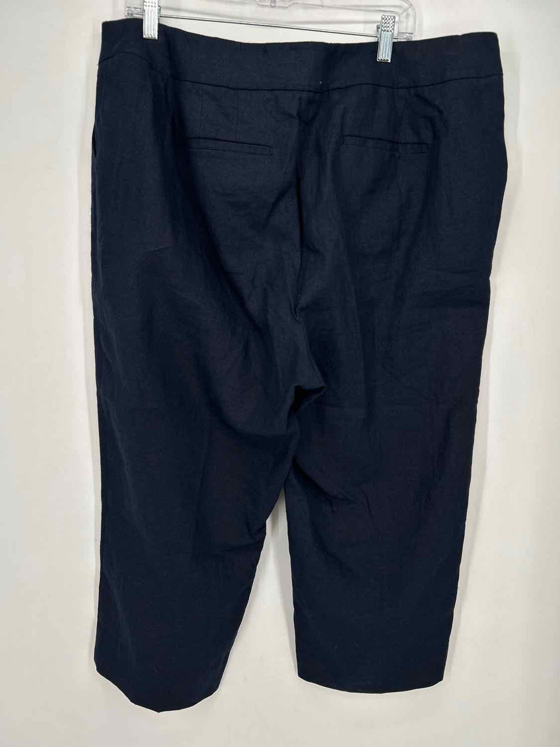Talbots Size 18W Navy Linen Southampton Pants