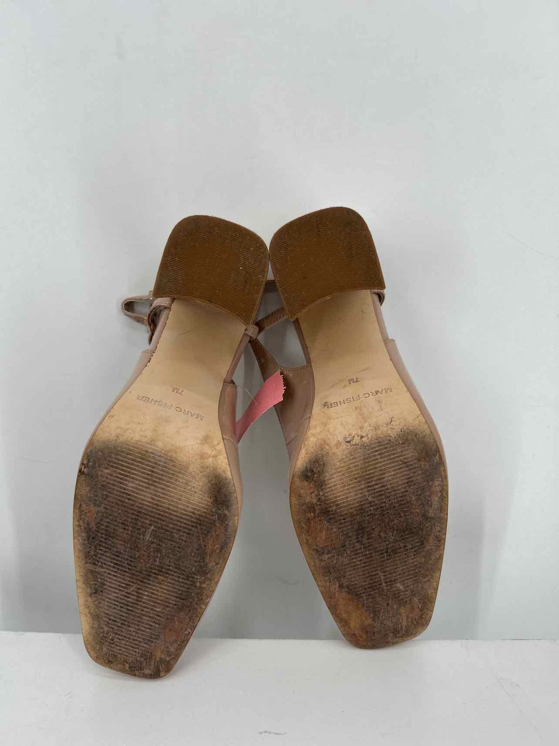 Marc Fisher Women Size 7 Nude Patent Leather Heels