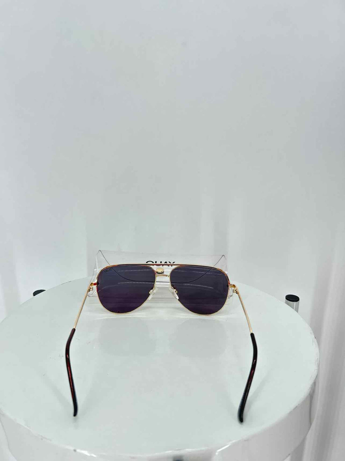 Quay Australia High Key Mini Gold Aviator Sunglasses