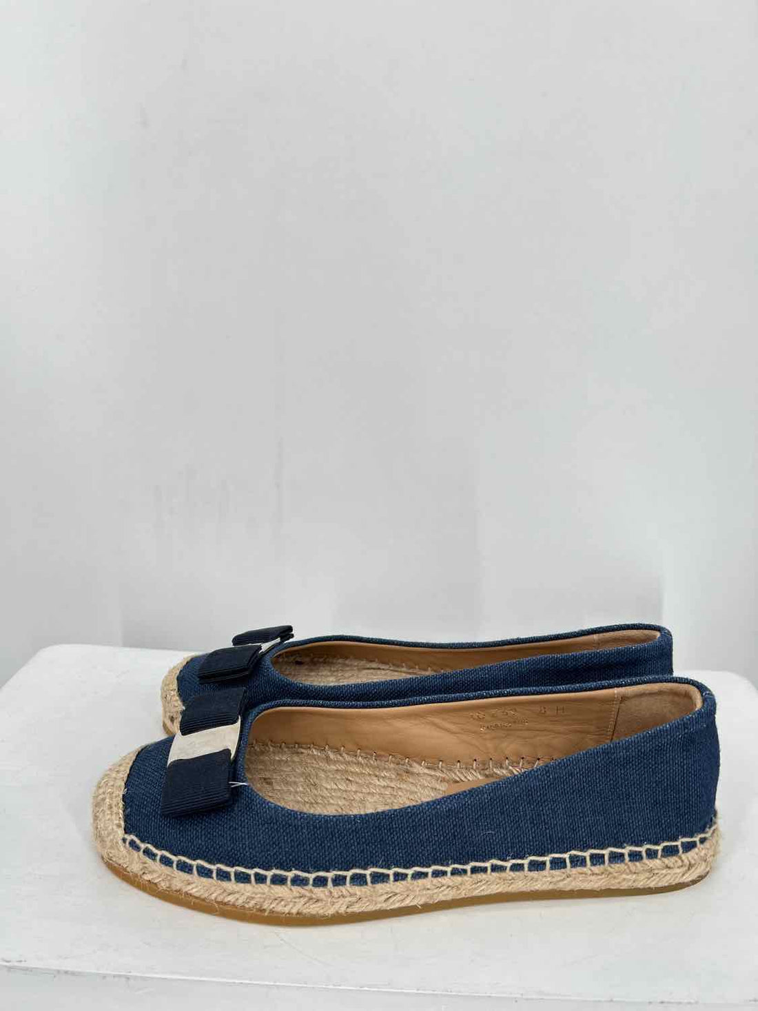 Salvatore Ferragamo Women Size 8 Denim Espadrilles