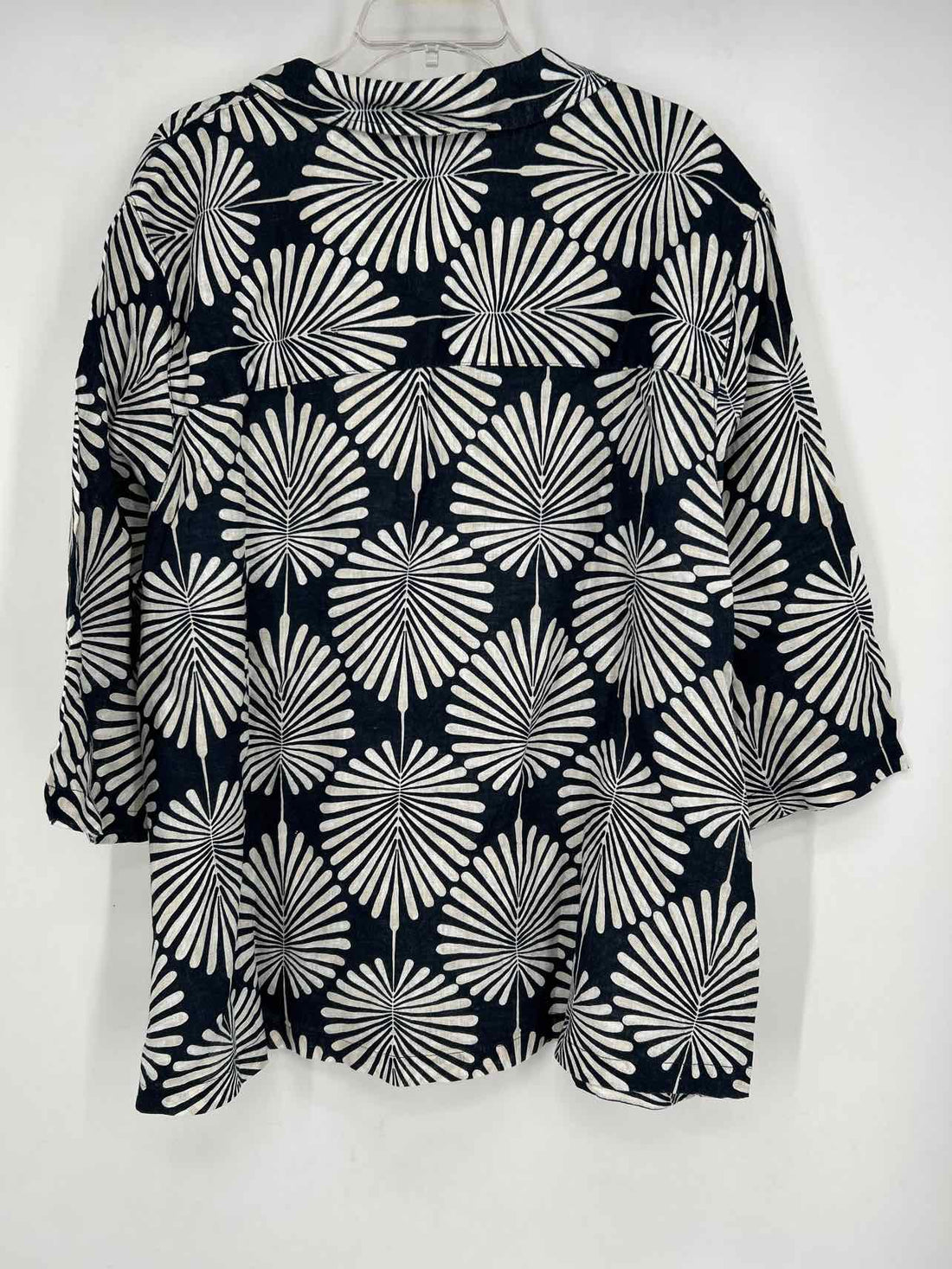 Joie Size 3X Navy & White Linen NWT Top/Blouse