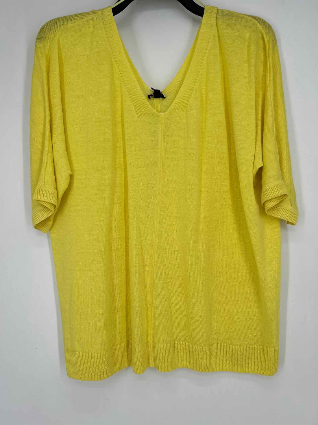 Talbots Size L Bright Yellow Short Sleeve