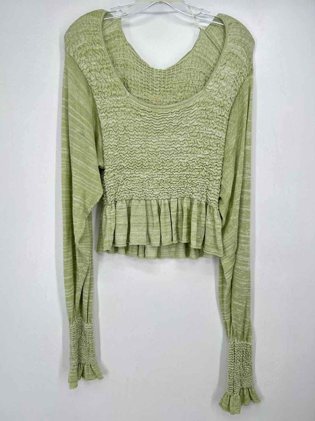 Free People Size S Green Long Sleeve