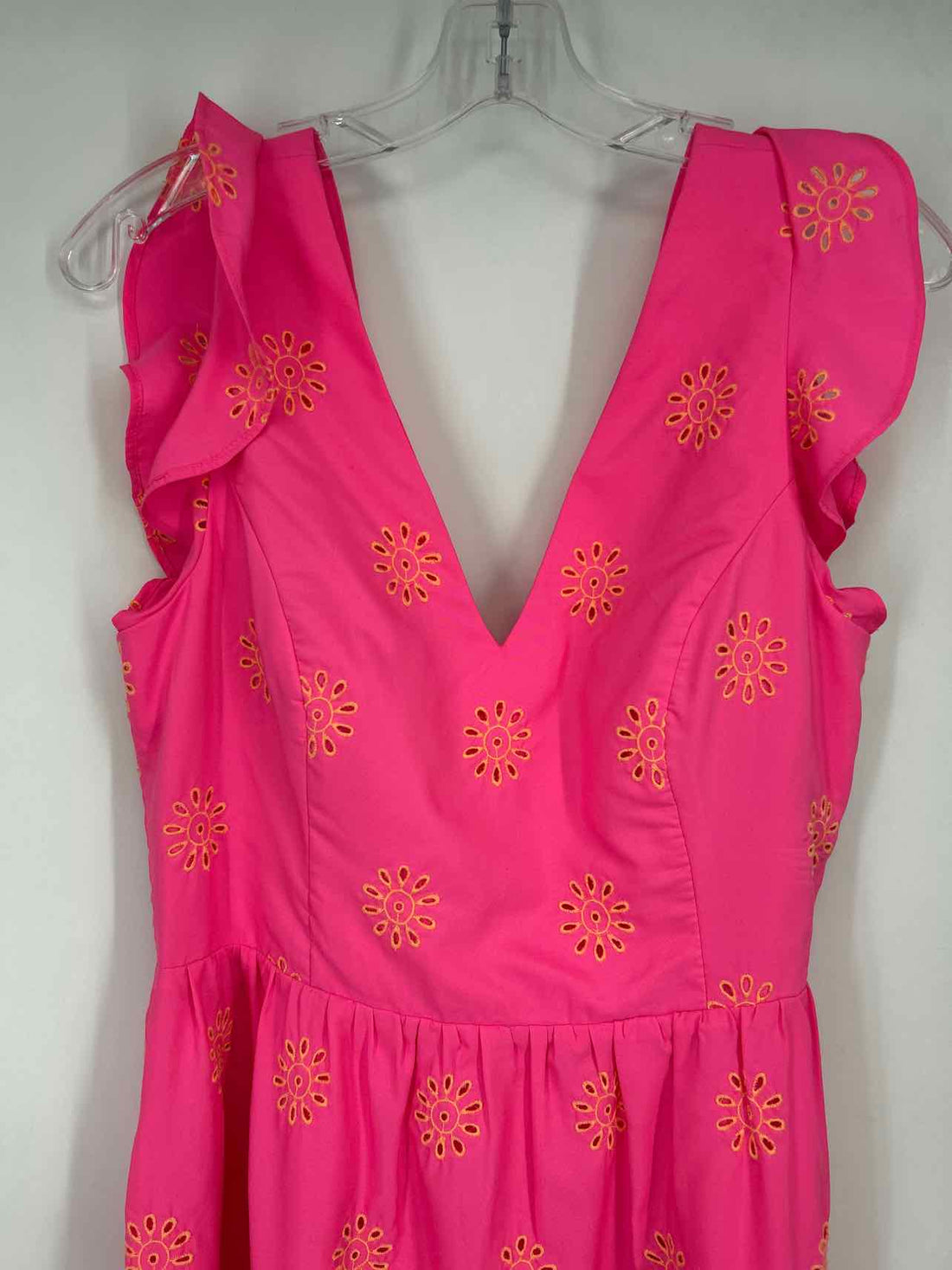Lilly Pulitzer 8 Pink Eyelet Short Sleeve Lilly Pulitzer Dress