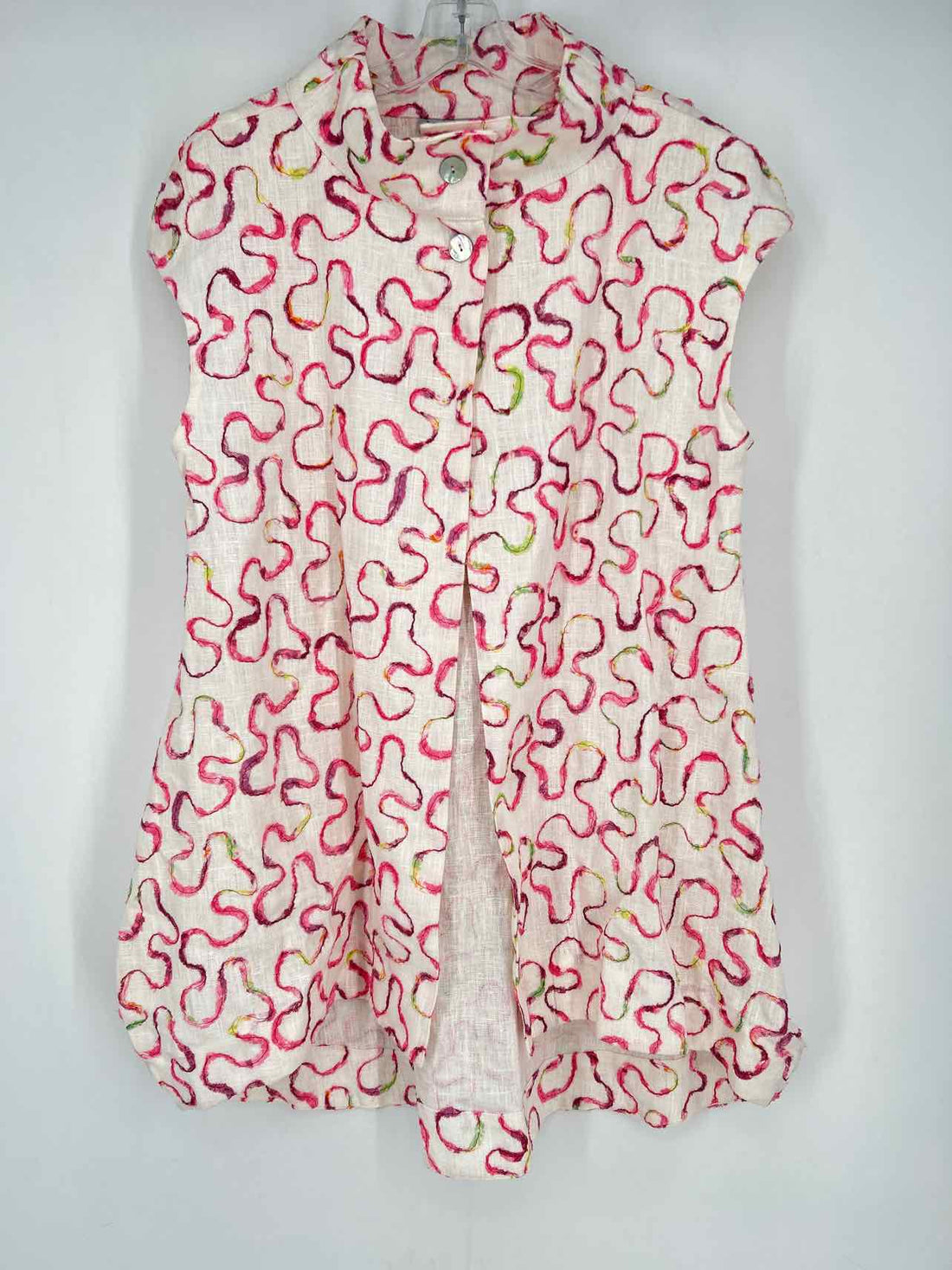 Bryn Walker Size M White & Pink Vest