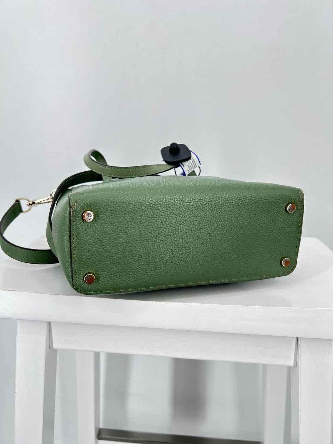 Kate Spade Green Leather Pre Owned Satchel