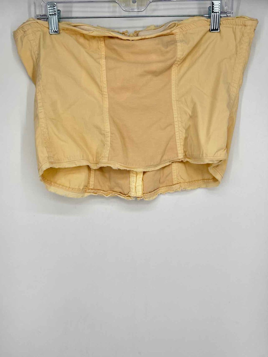 Free People Size L Buttercream Strapless Sleeveless