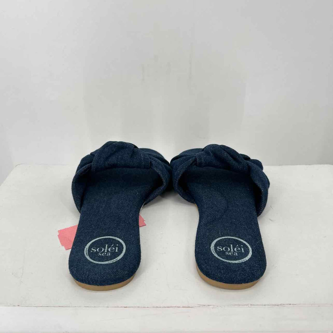 Solei Sea Women Size 7 Denim Slides