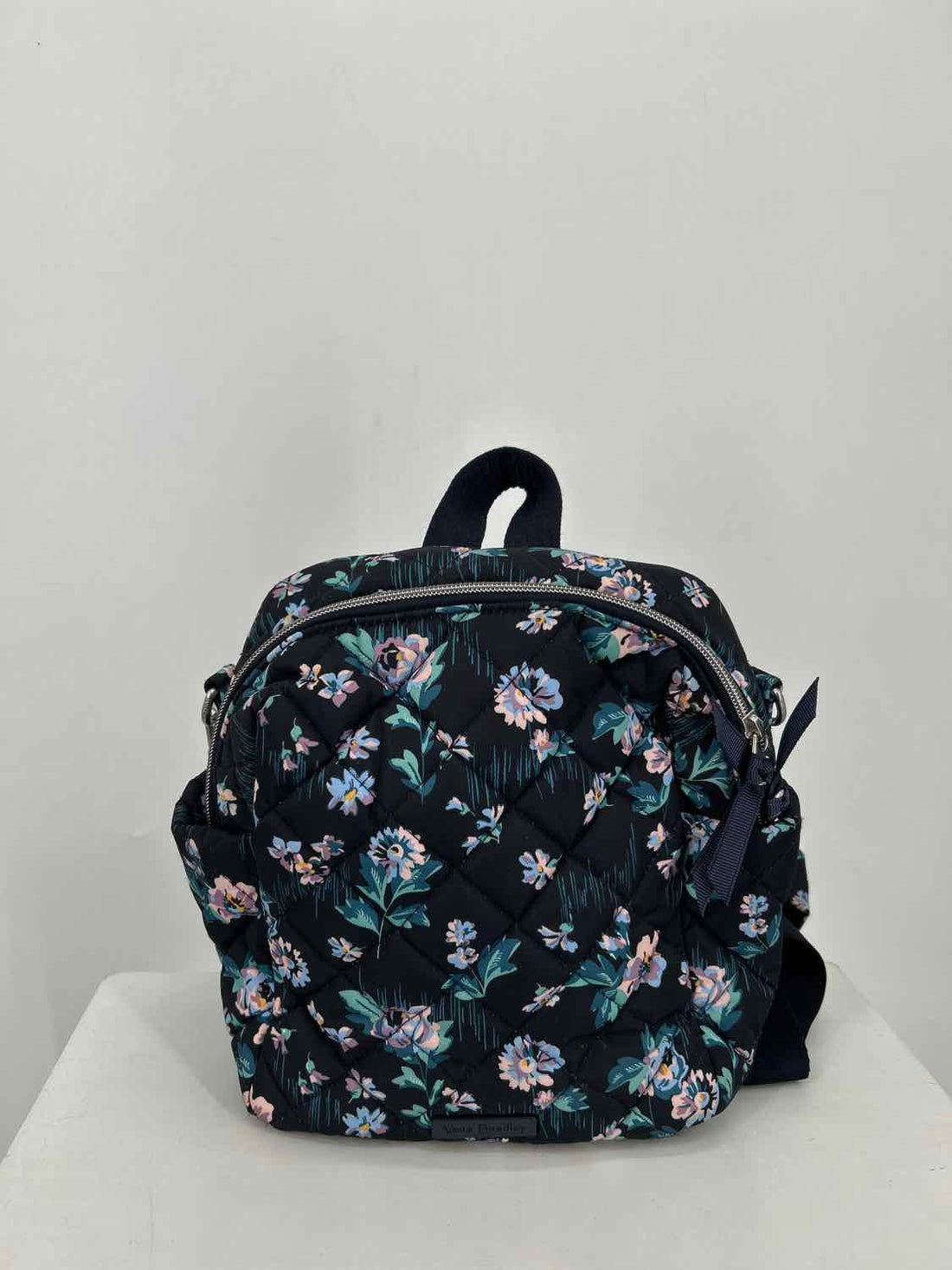 Vera Bradley Navy Floral Canvas Backpack
