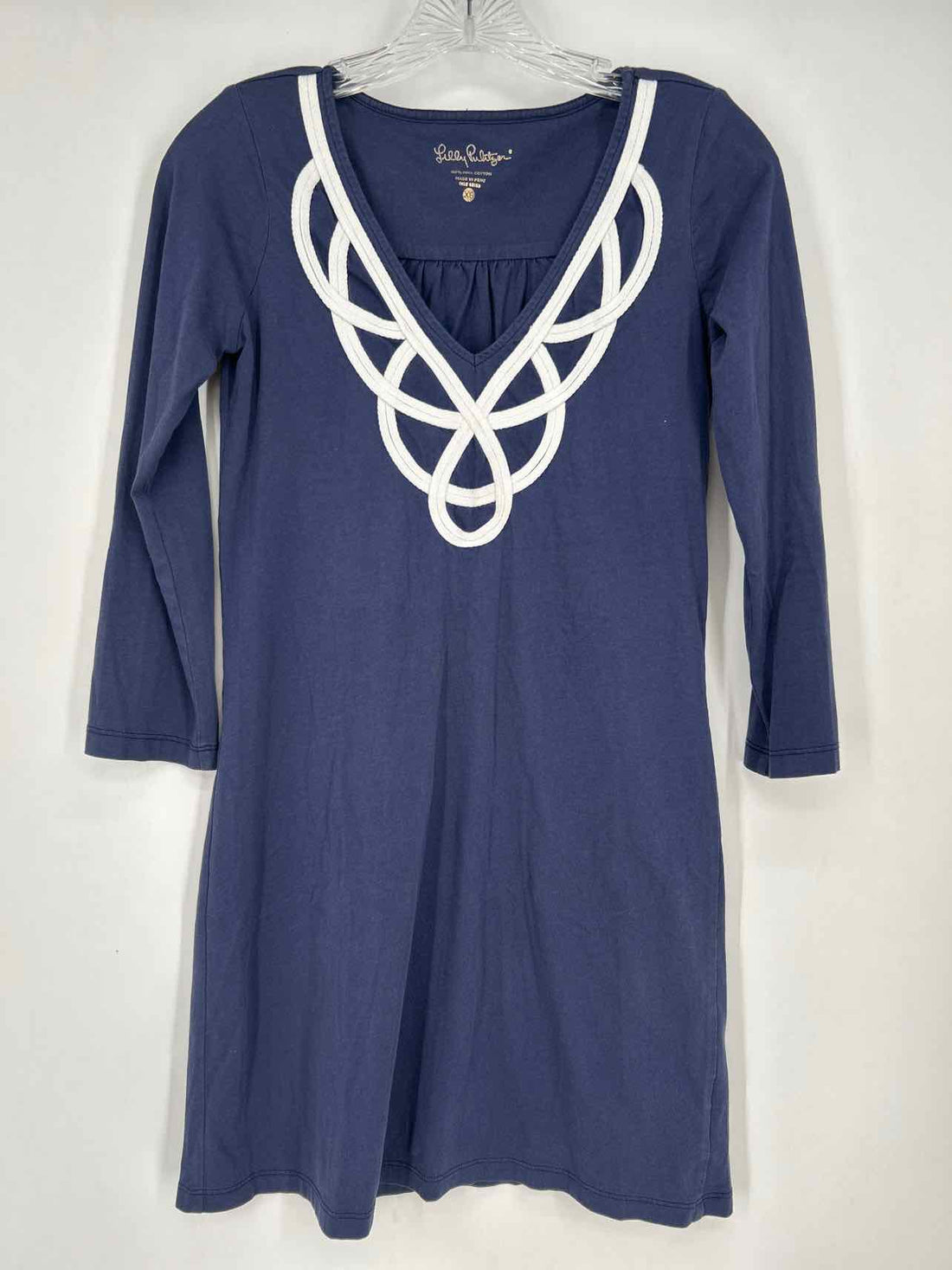 Lilly Pulitzer XS Navy & White Long Sleeve Lilly Pulitzer Dress