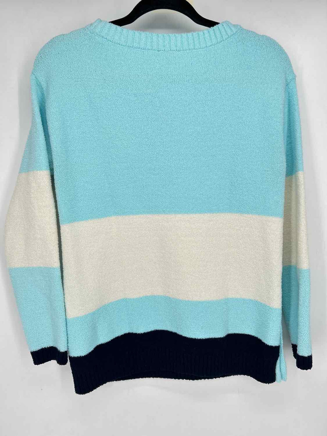 Talbots Size S Light Blue & White Sweater