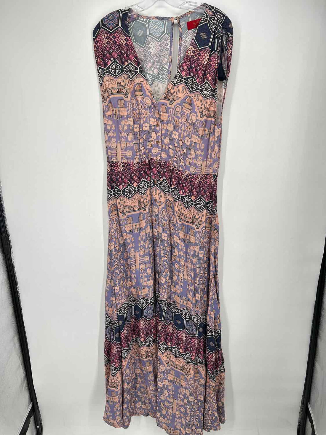 Tigerlily Size 6 Purple Print Sleeveless Dress