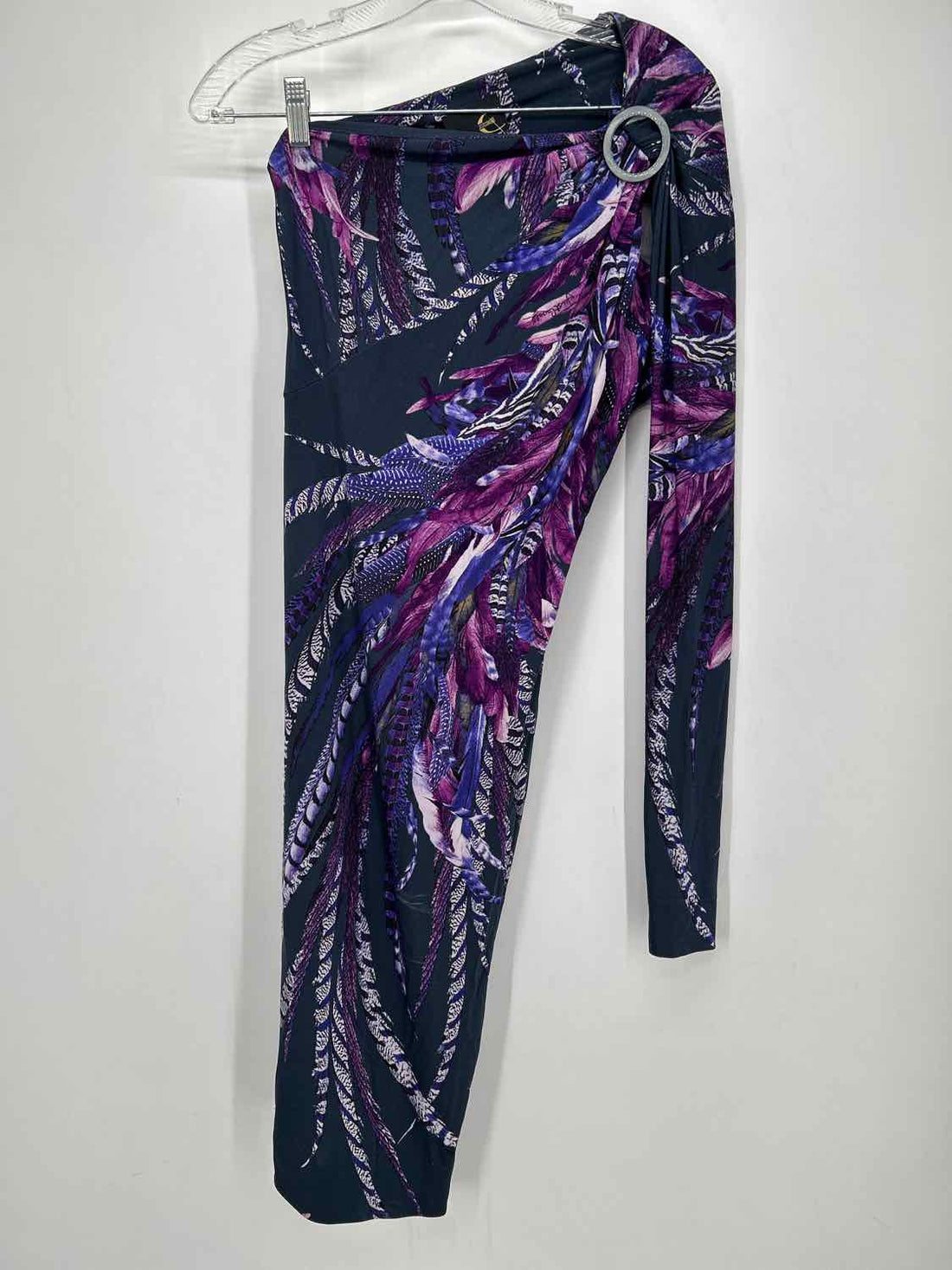 Just Cavalli Size 40/S Purple Print Dress