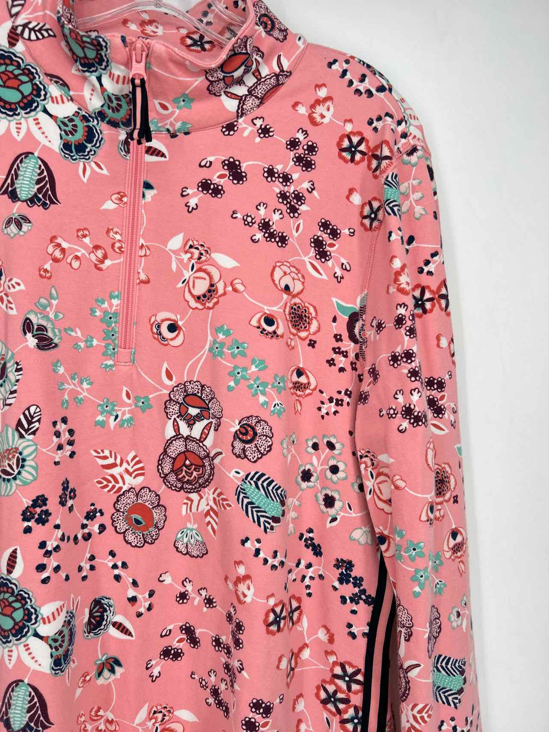 Talbots Size XL Pink Floral Sweatshirt