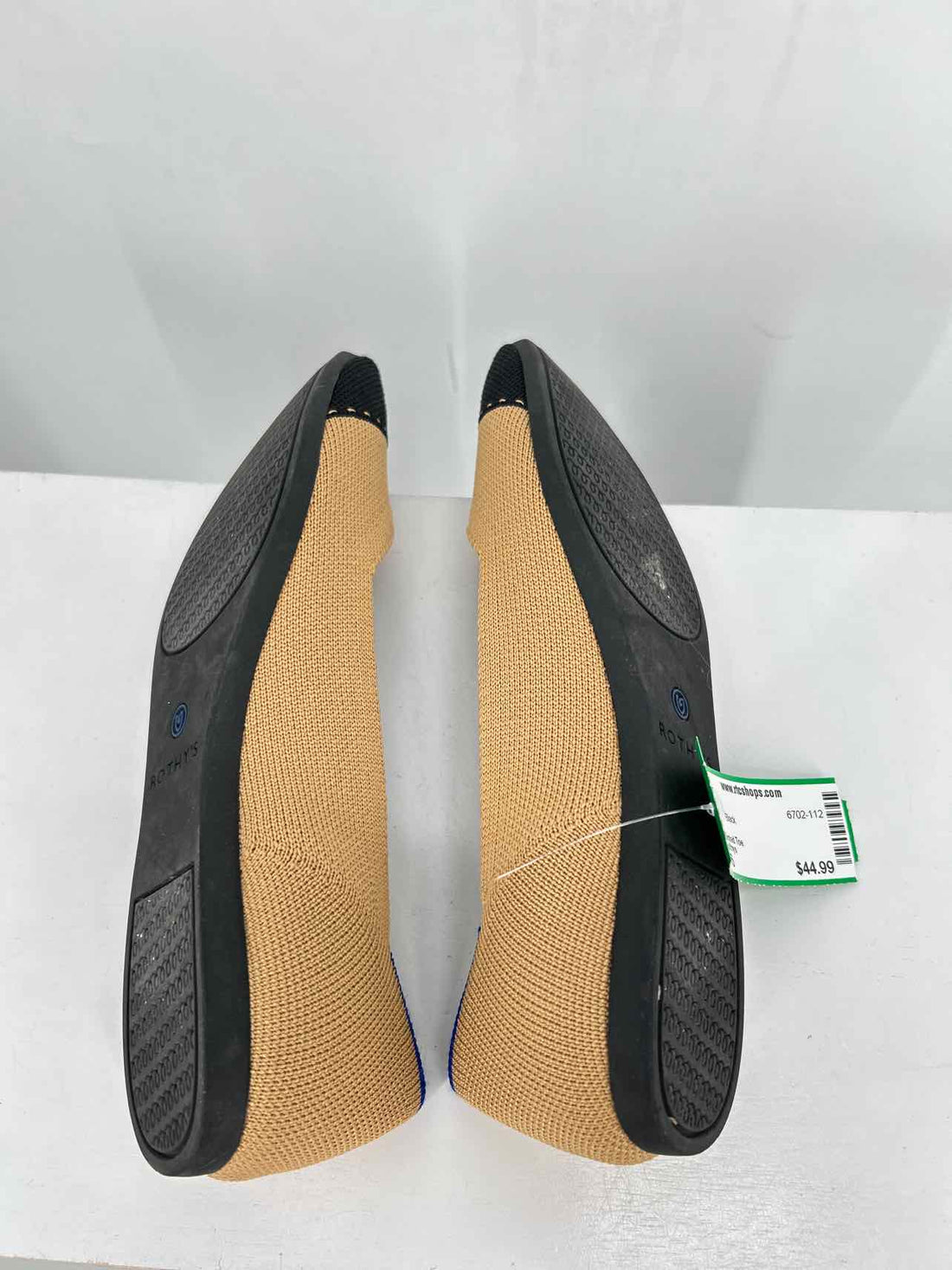 Rothys Women Size 6 Tan & Black Flats