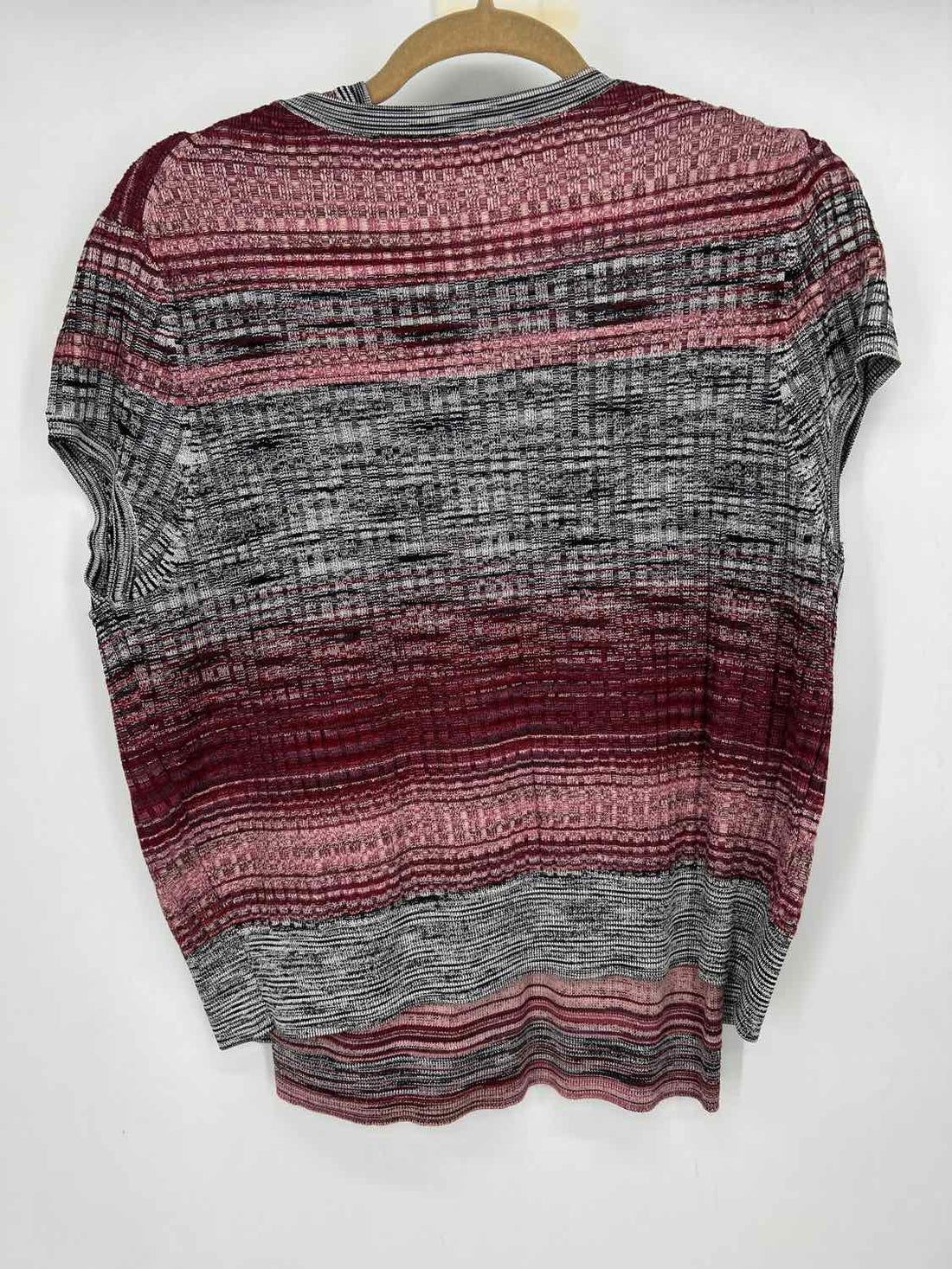 White House Black Market Size L Red & Black striped 2PC Sweater Set