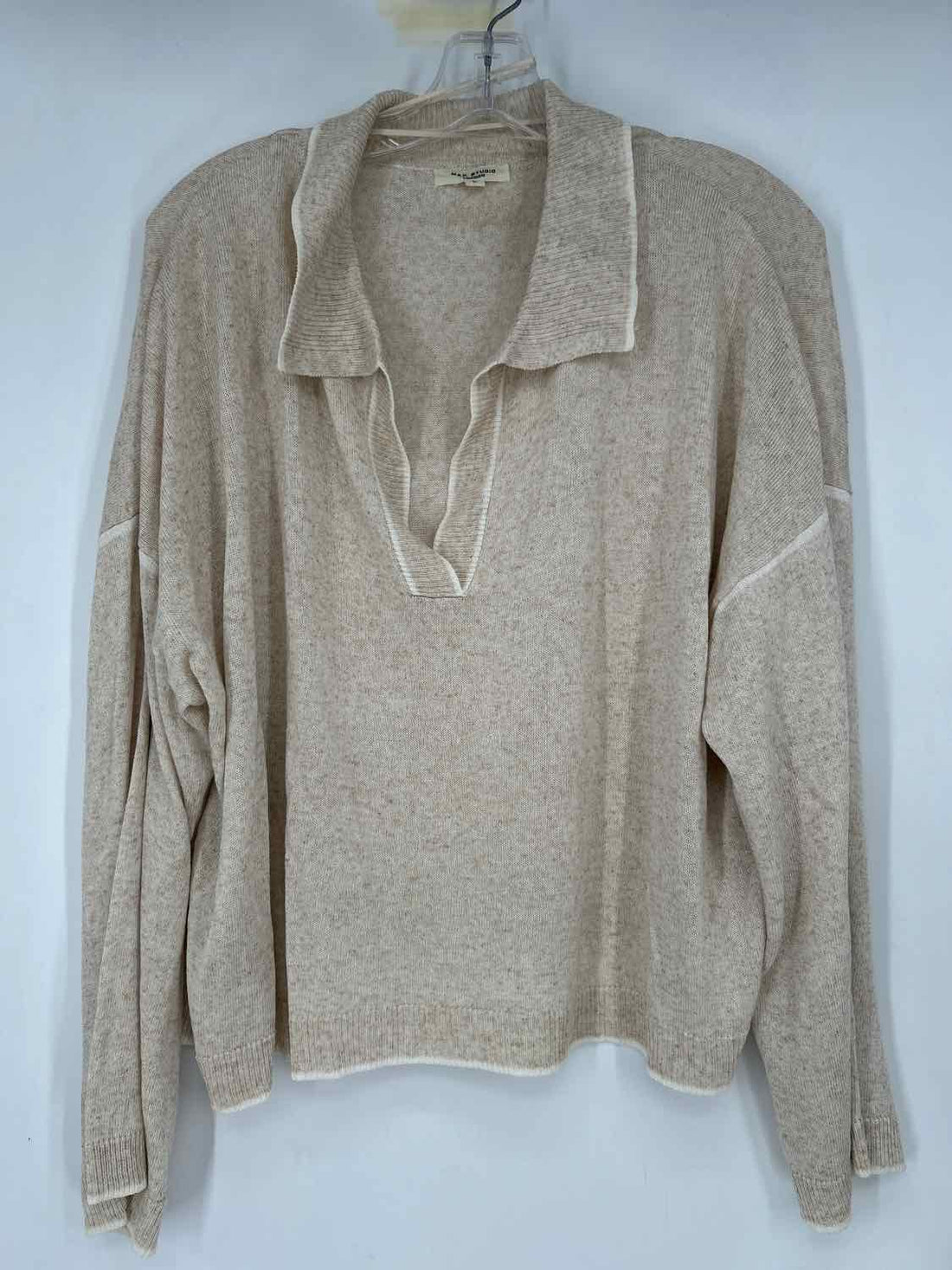 Max Studio Size L Tan Sweater