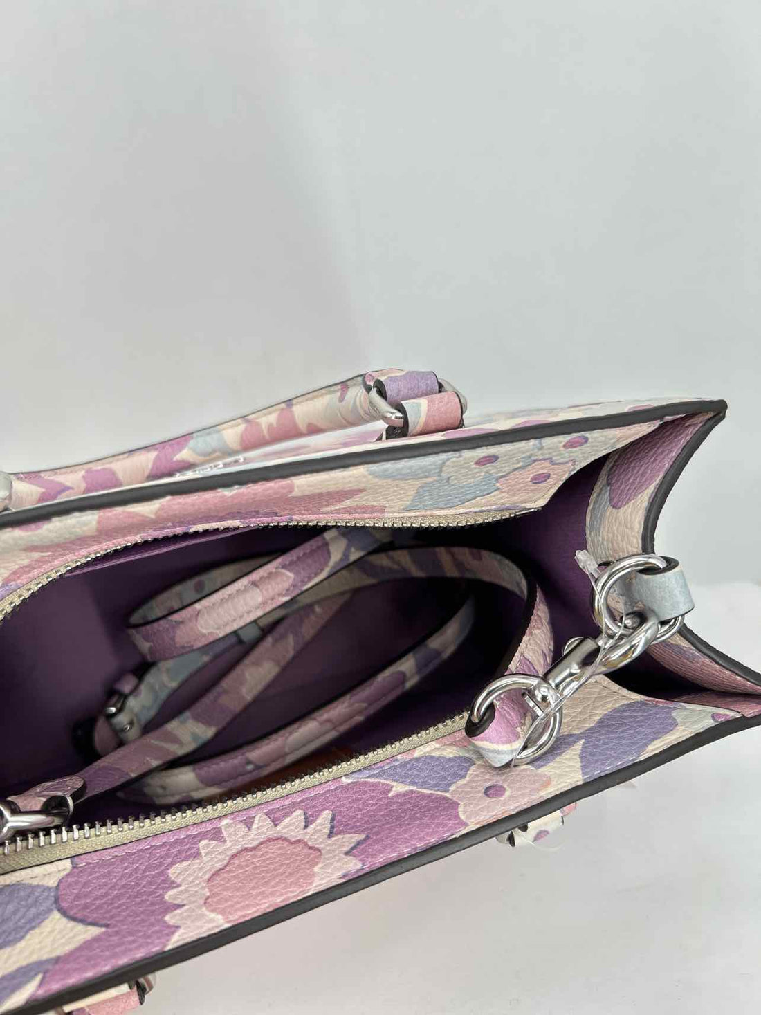 Coach Floral Pebbled Leather NWT Crossbody