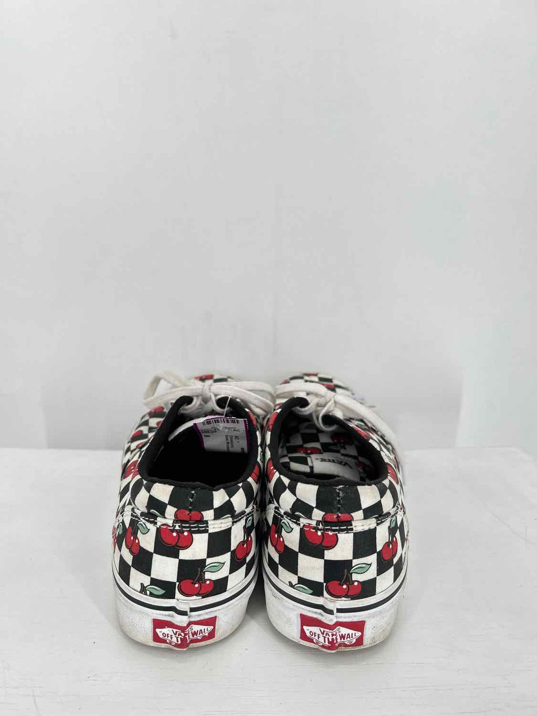 Vans Women Size 8 Checkered Cherry Sneakers