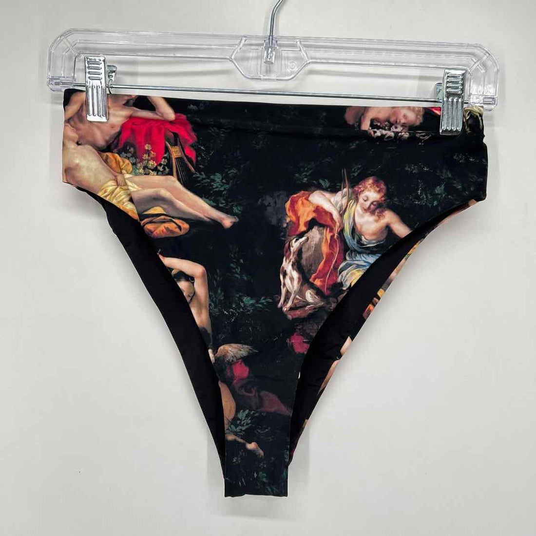 We Wore What Size S Black Print NWT Swimsuit Bottom Only