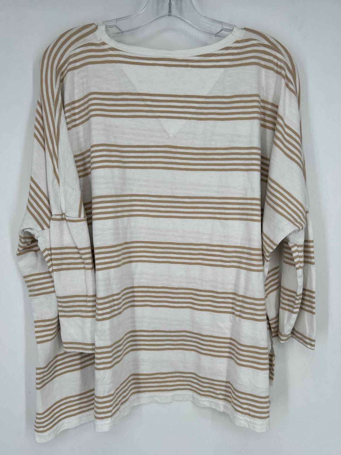 Mersea Size OSFM White Striped Long Sleeve