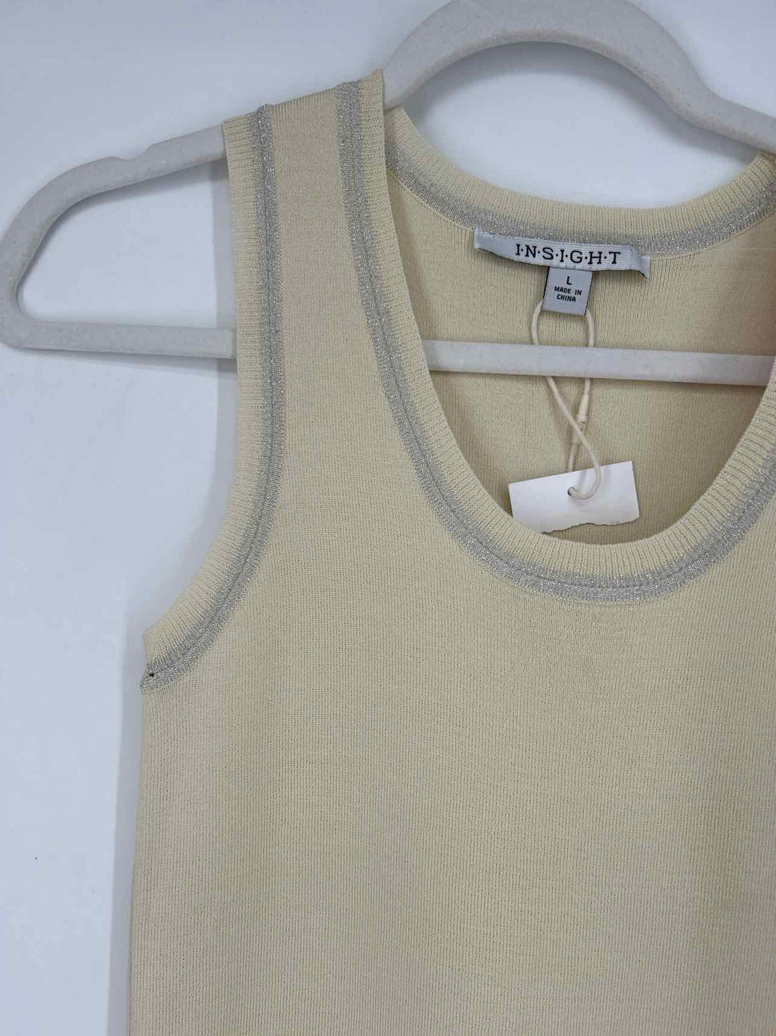 Insight L Cream Shimmer New Boutique Top
